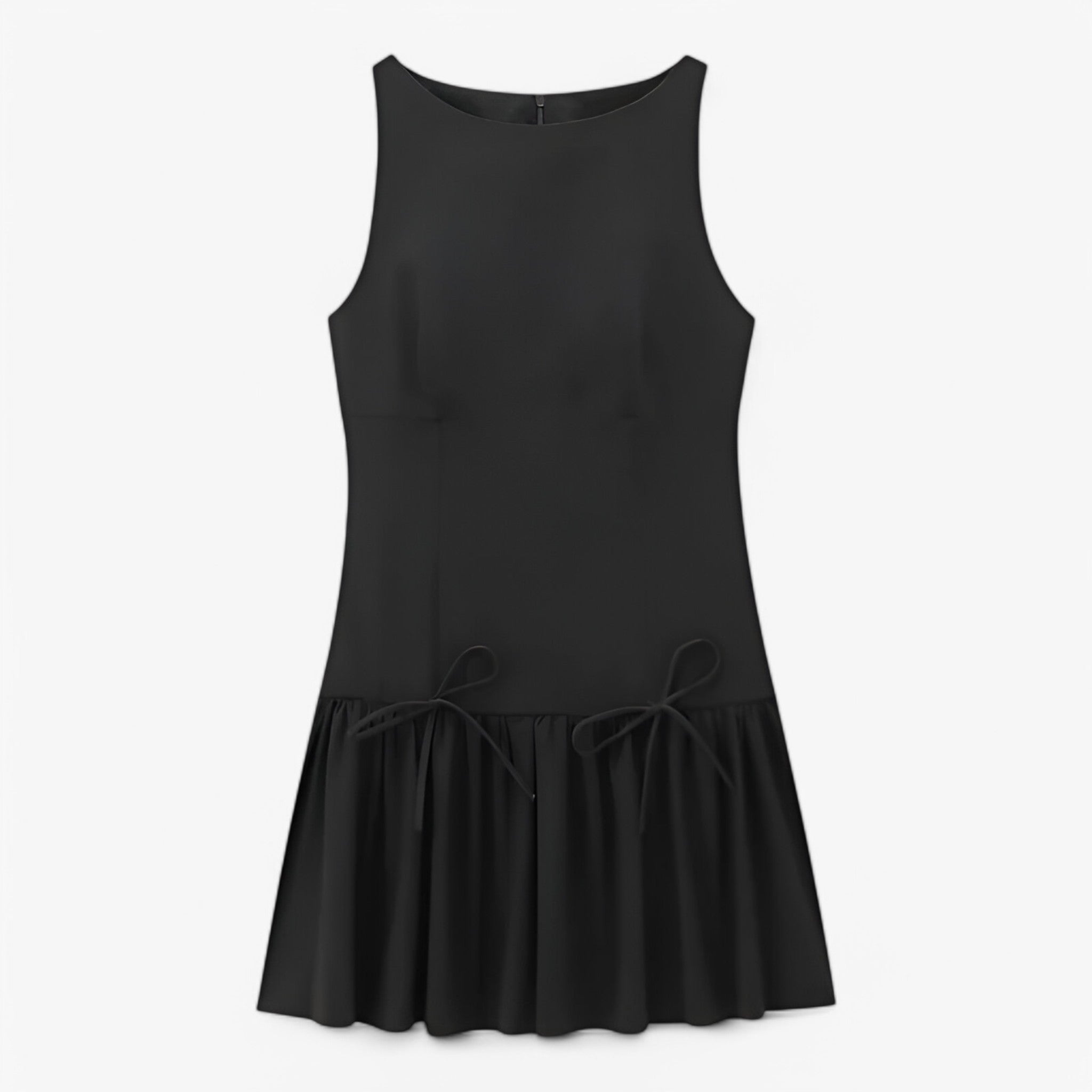 Serena | Mini abito plissé - Tendenza e sofisticatezza - Nero - - Concept Palermo