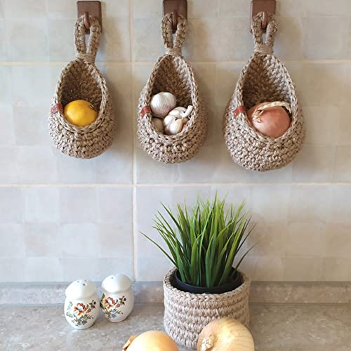 Cestini appesi da parete per frutta e verdura - - basket fruit basket home kitchen organizer - Concept Palermo