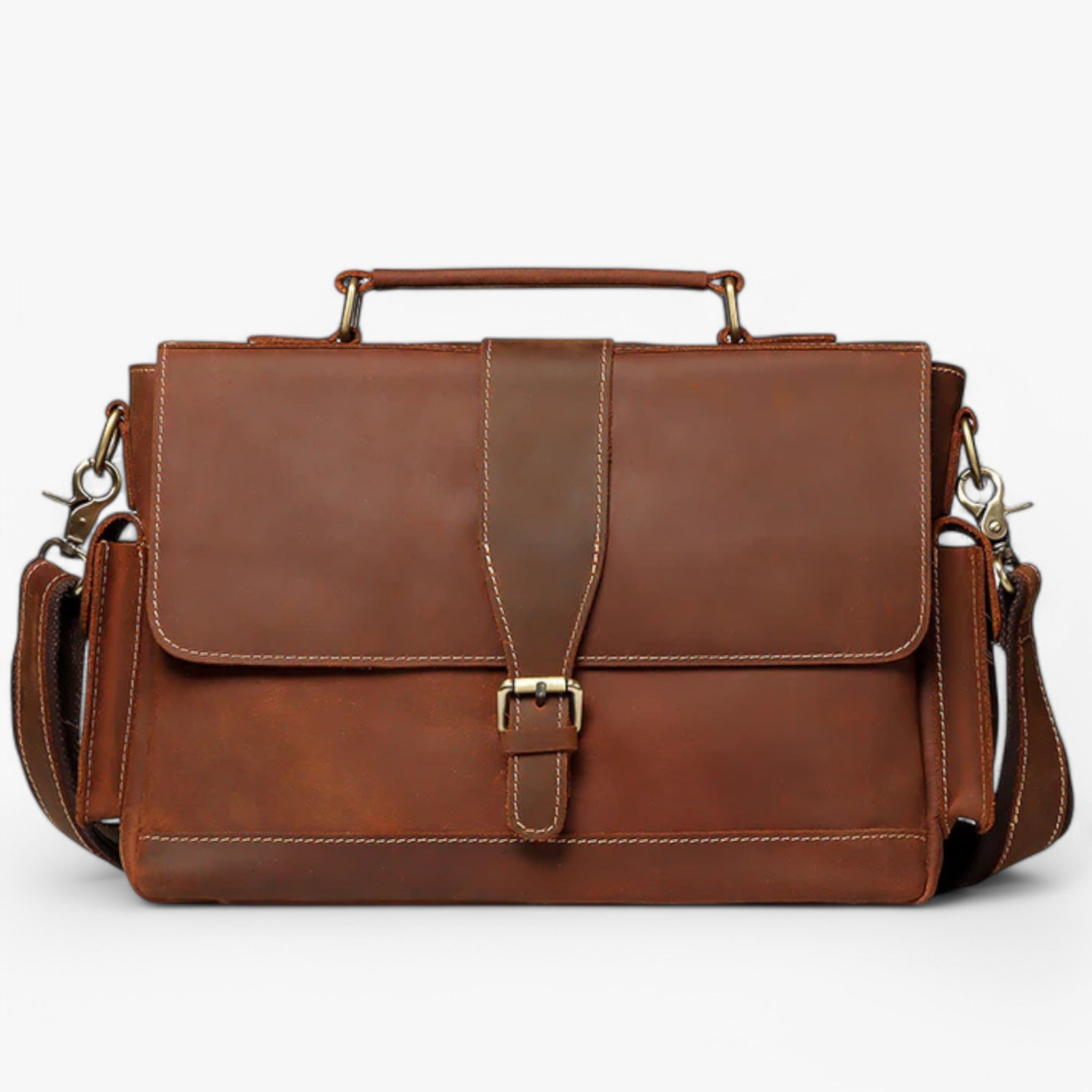 Matteo | Borsa Lavoro in Pelle - Cachi - - Concept Palermo