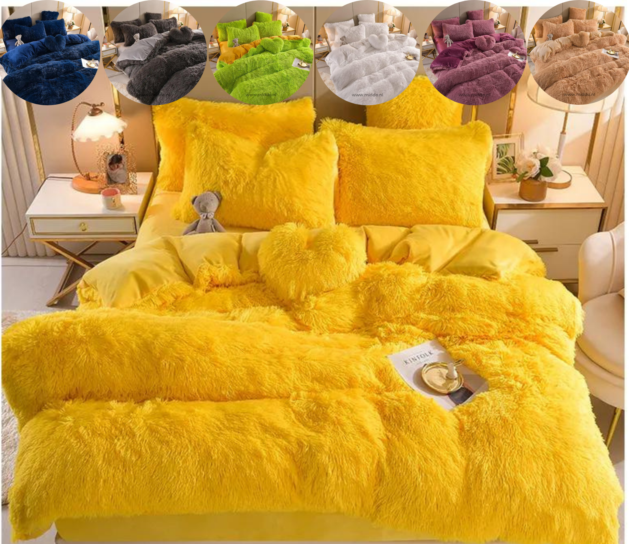 Softy | Set (5 pezzi) Coperta in microfibra morbida e spessa per l'inverno - - Blankets Fleece - Concept Palermo