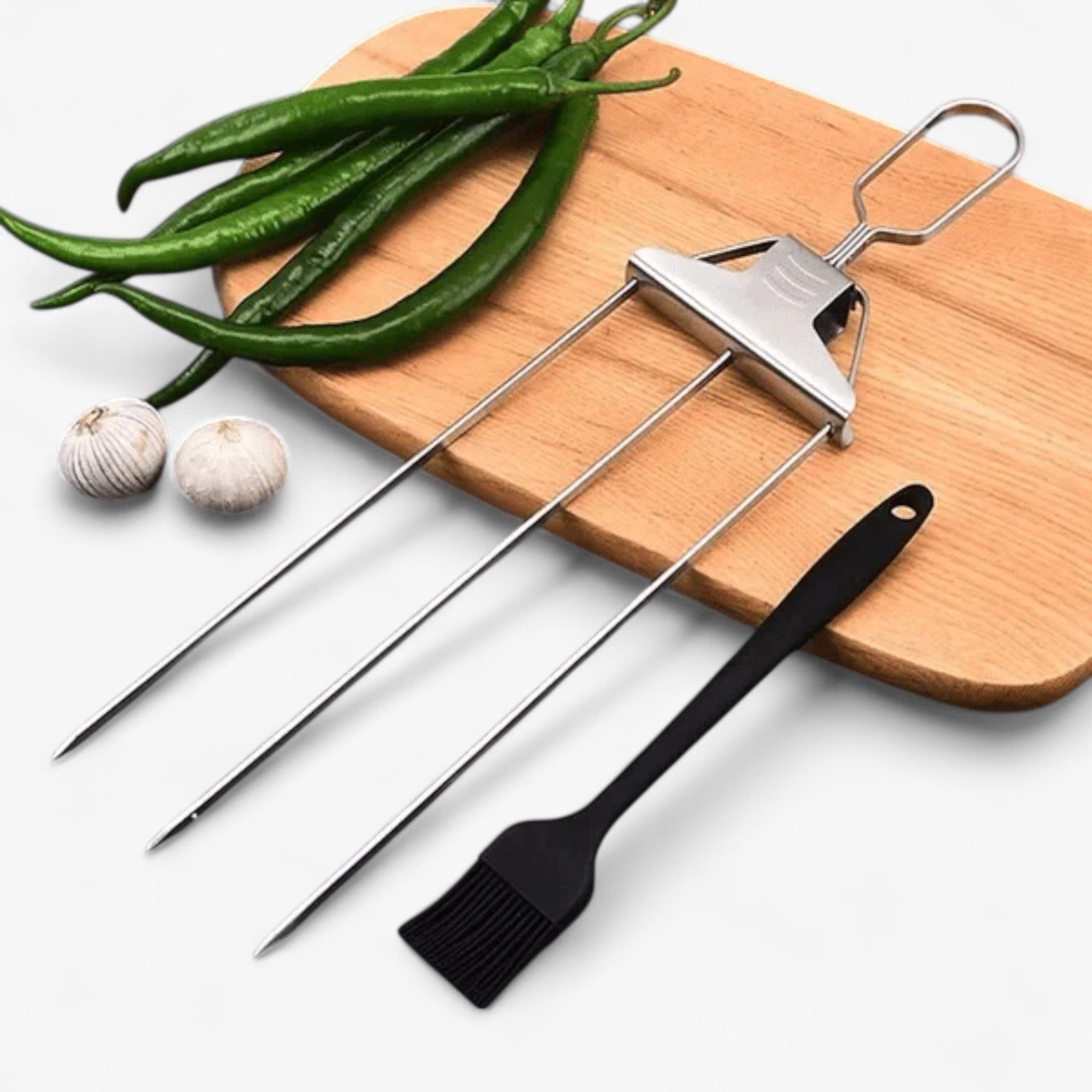 SkewGril | Spiedini da grill a 3 vie | Acciaio inossidabile - - 3-way skewers grill skewers grilling stick Skewers skewers stick - Concept Palermo