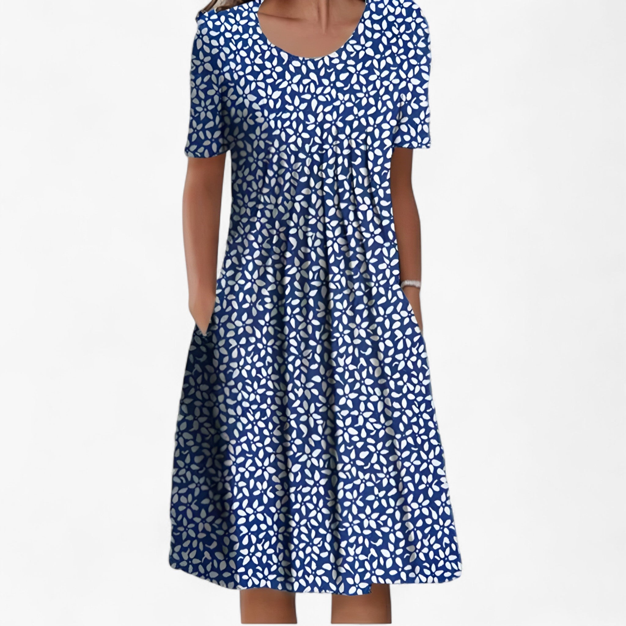 Valentina | elegante abito in cotone - Azzurro - Dresses female dress WOMEN - Concept Palermo
