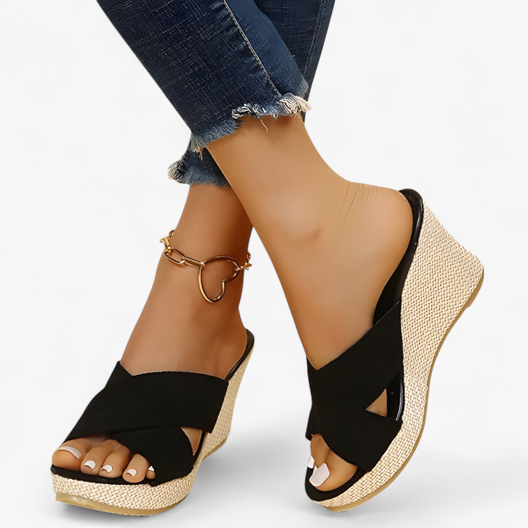 Claire | Sandali con suola con tacco spesso - Eleganti e versatili