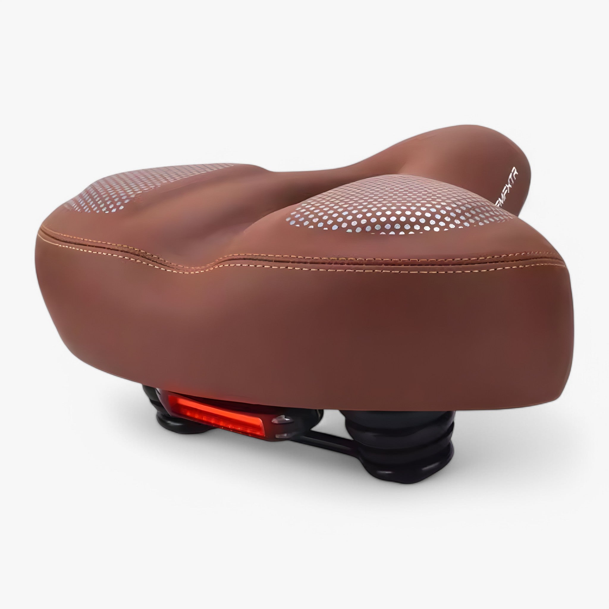 Cuscino per sella bici Juros | Comfortevole selle per bicicletta - Marrone con luci posteriori - bicycle accessories bicycle saddle - Concept Palermo