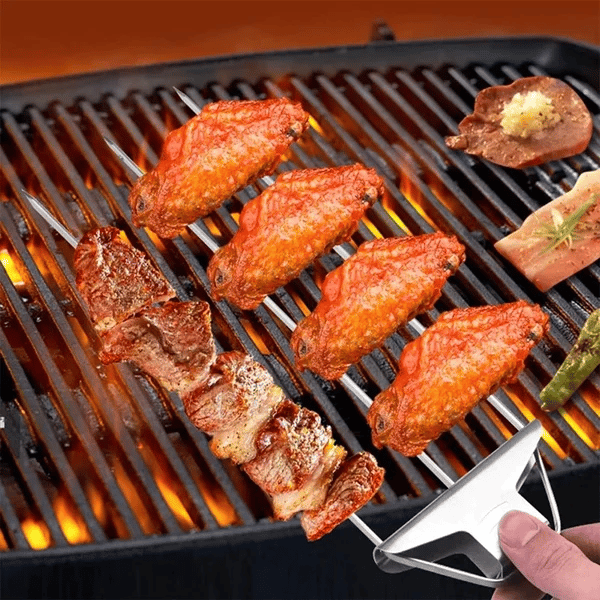 SkewGril | Spiedini da grill a 3 vie | Acciaio inossidabile - - 3-way skewers grill skewers grilling stick Skewers skewers stick - Concept Palermo
