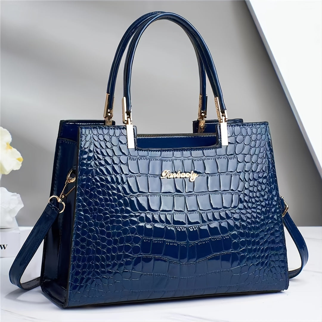 Borsa lucida - Blu - handbags Women's handbags - Concept Palermo