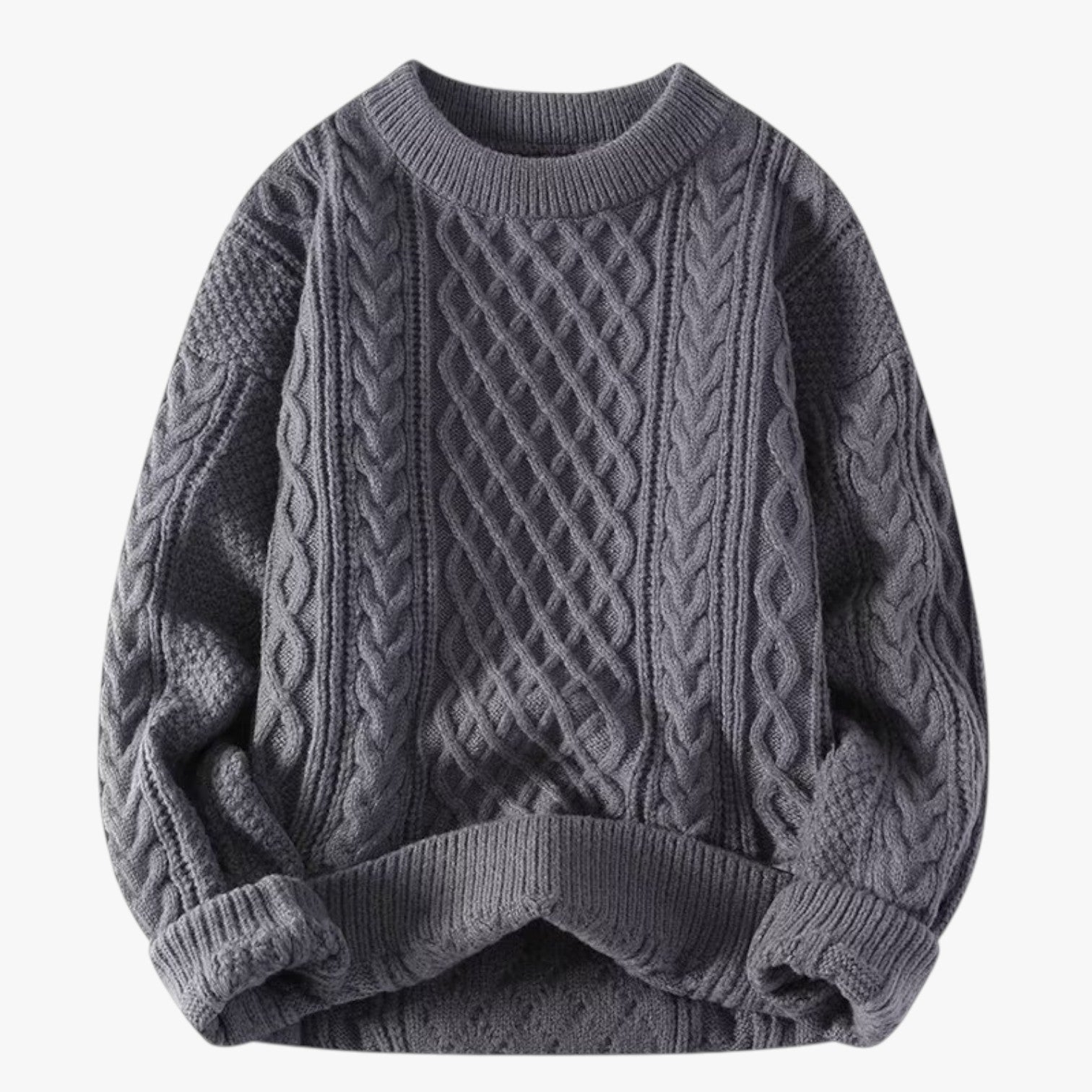 Victoria | Maglione in morbida lana da donna: calore e stile senza sforzo - Grigio - Sweater sweaters sweaters & cardigans - Concept Palermo