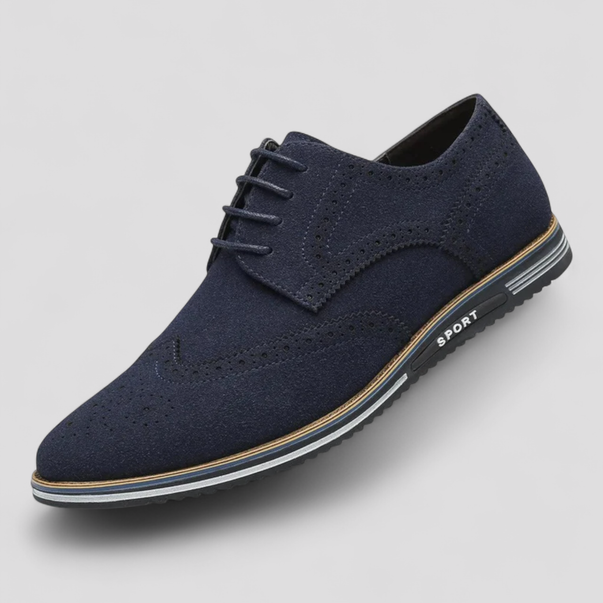 Filbert - Scarpe stringate da uomo in pelle scamosciata - Blu scuro - Men's Shoes - Concept Palermo