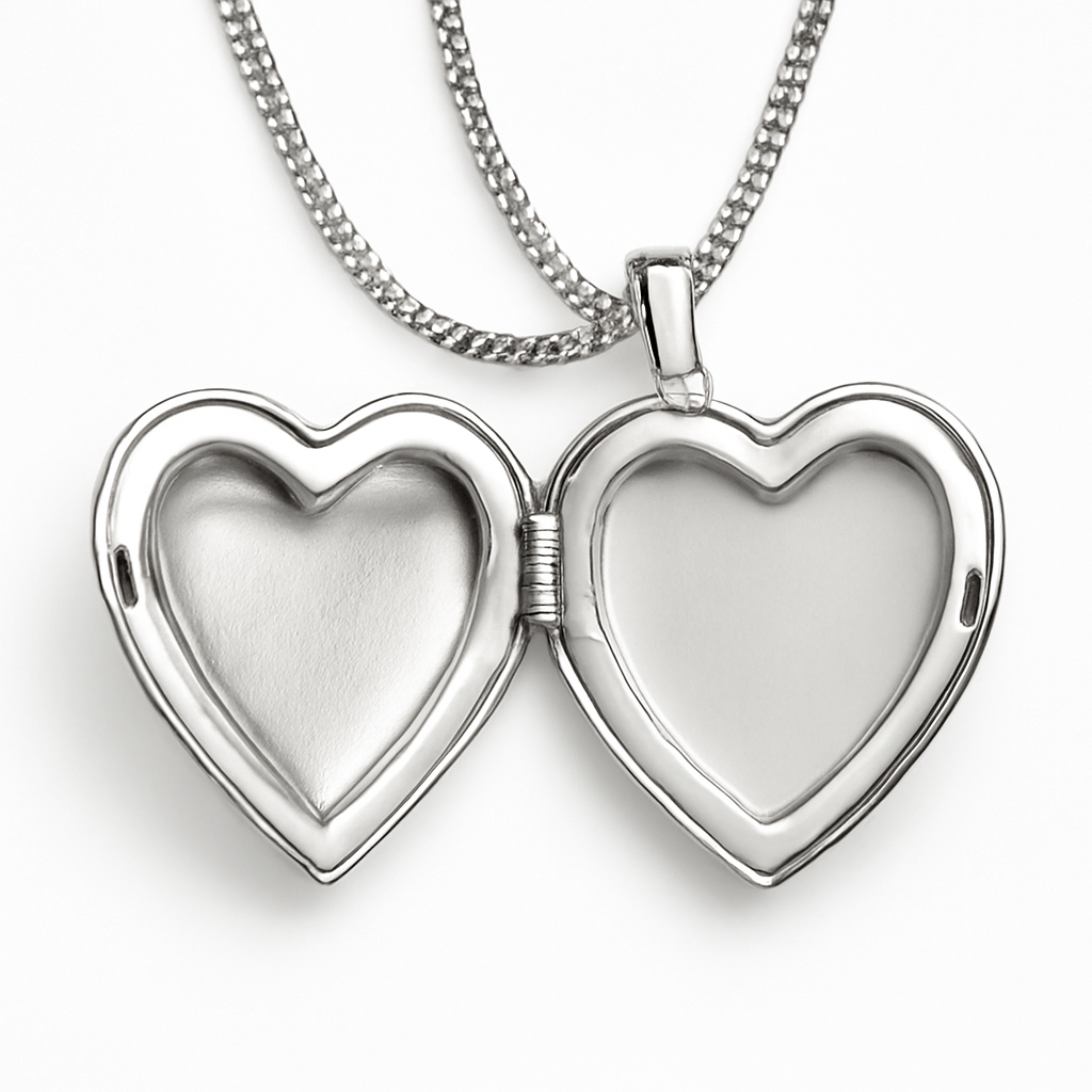 Amore Eterno | Ciondolo a forma di cuore - Porta ricordi preziosi in argento sterling - - NECKLACES Necklaces for Women Pendant Necklaces - Concept Palermo