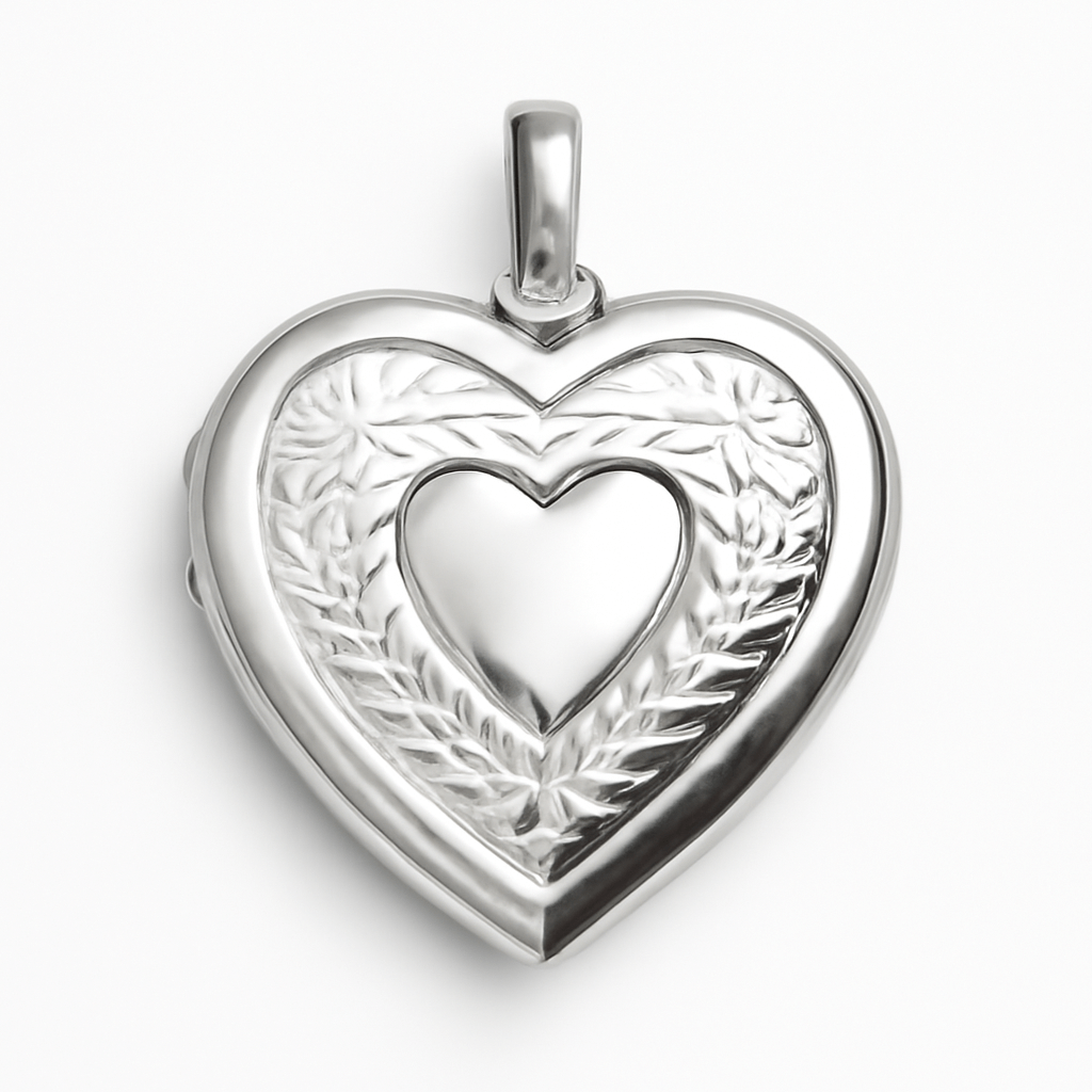 Amore Eterno | Ciondolo a forma di cuore - Porta ricordi preziosi in argento sterling - - NECKLACES Necklaces for Women Pendant Necklaces - Concept Palermo