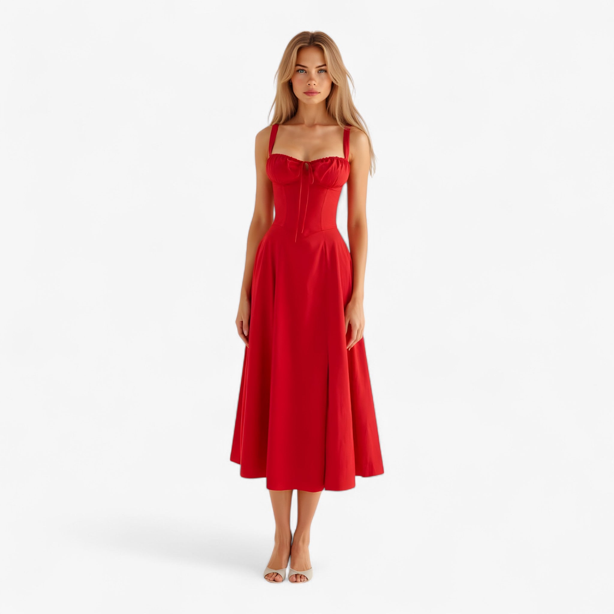 Jasmine | Il vestito perfetto - Rosso - breathable dresses casual dresses female dress - Concept Palermo