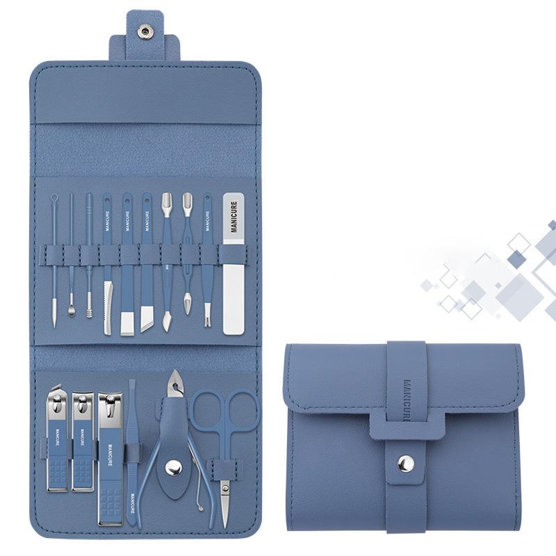 NailClipp - Set di manicure professionale - Colore blu set - manicure tool set nail tools - Concept Palermo