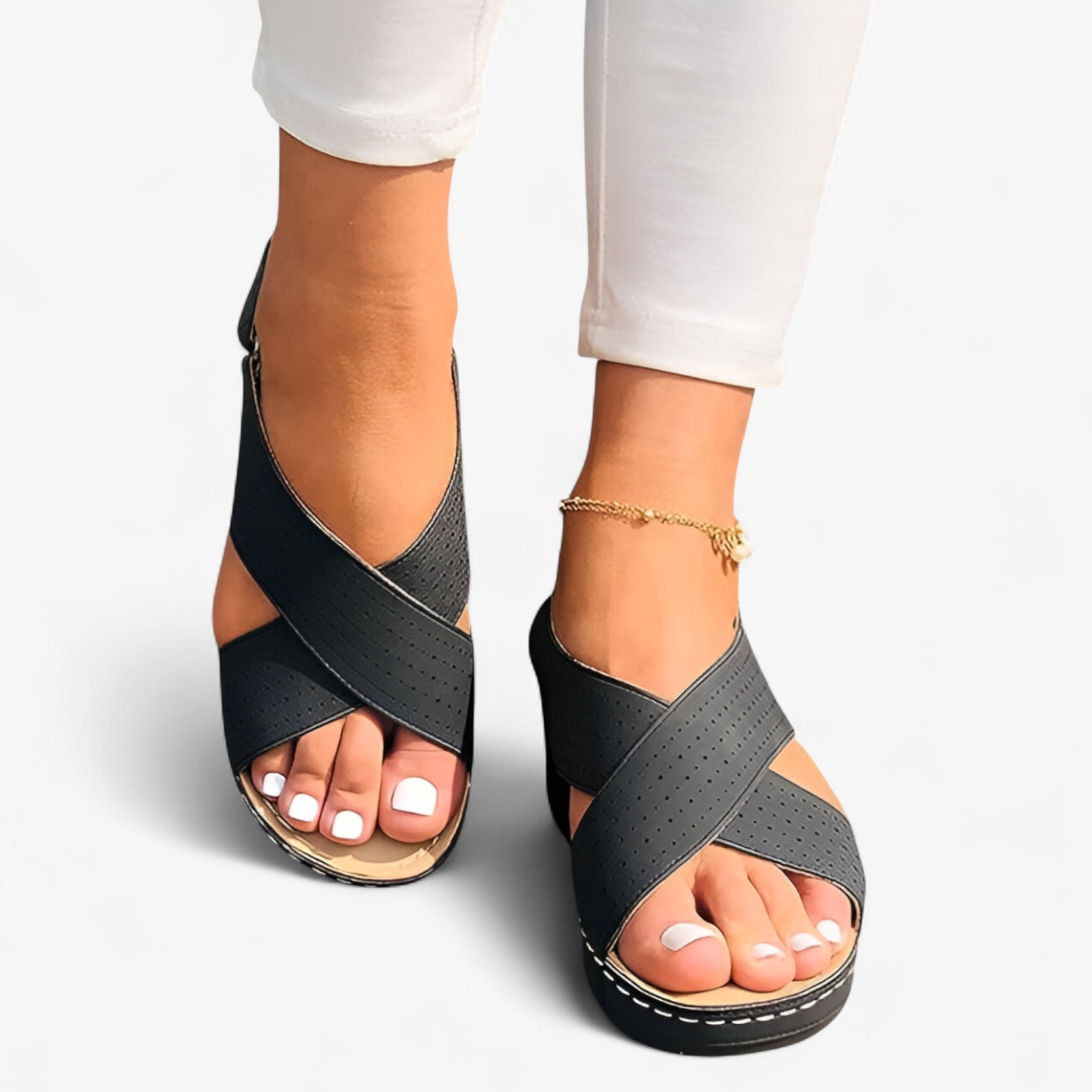 Katherine | Sandali con zeppa - Tendenza e Raffinato