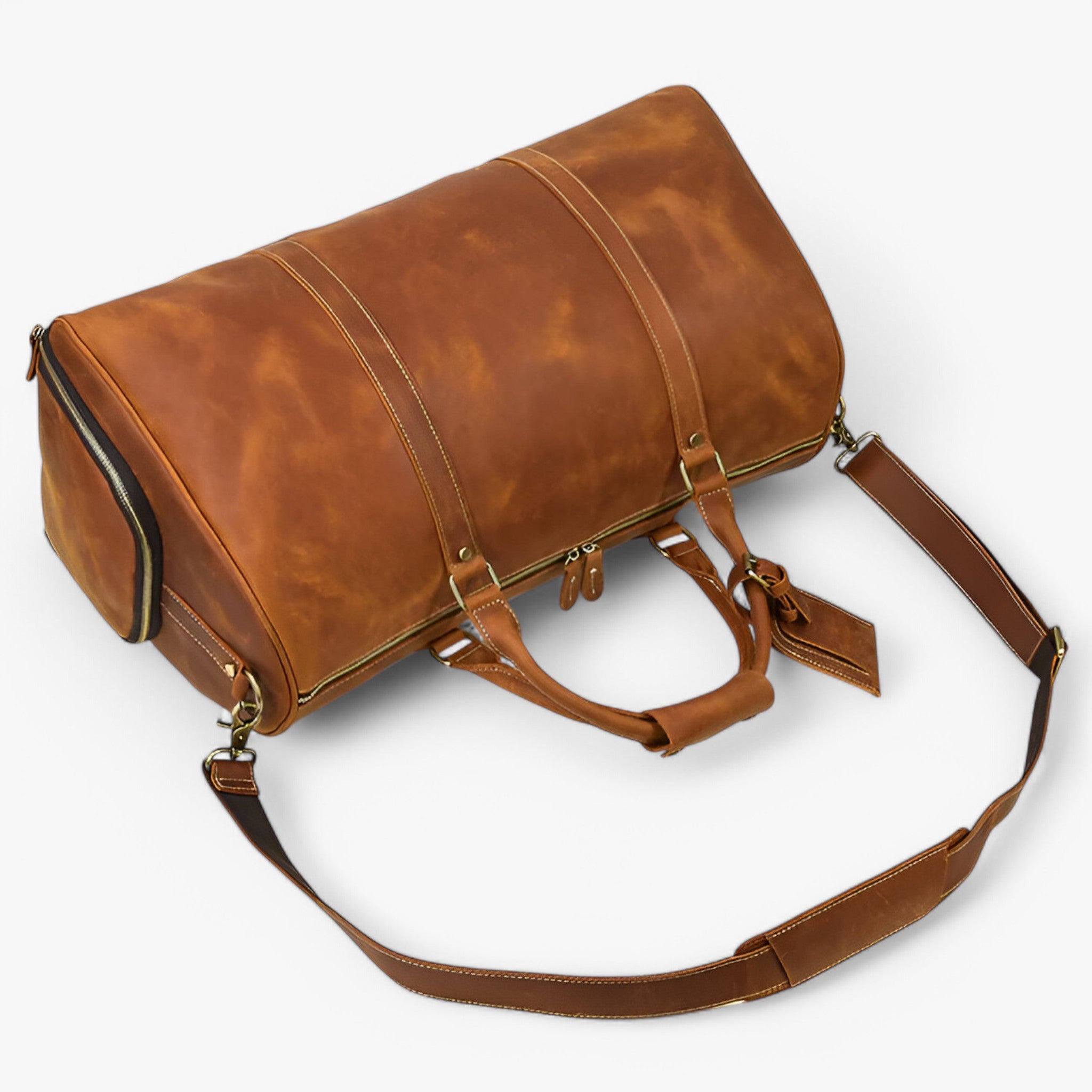 Lorenzo | Elegante Borsa da Viaggio in Pelle - - - Concept Palermo