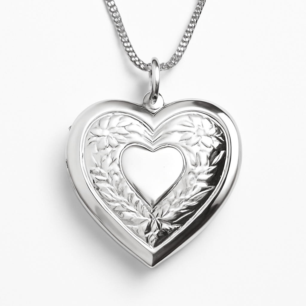 Amore Eterno | Ciondolo a forma di cuore - Porta ricordi preziosi in argento sterling - Titolo standard - NECKLACES Necklaces for Women Pendant Necklaces - Concept Palermo