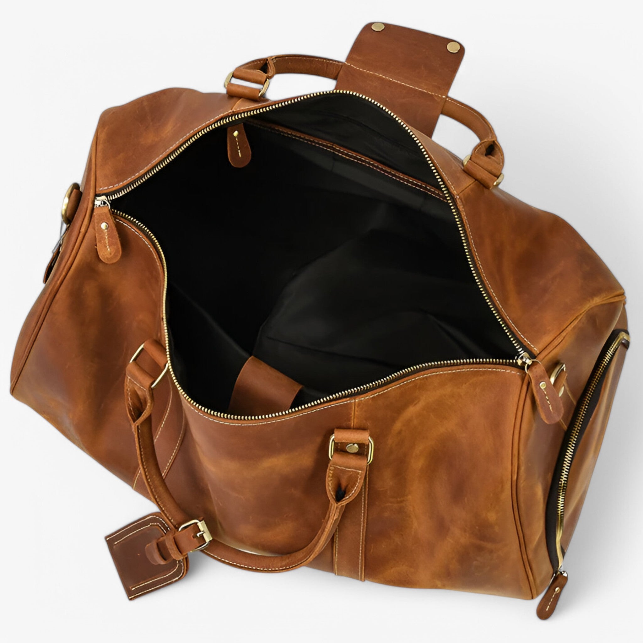 Lorenzo | Elegante Borsa da Viaggio in Pelle - - - Concept Palermo