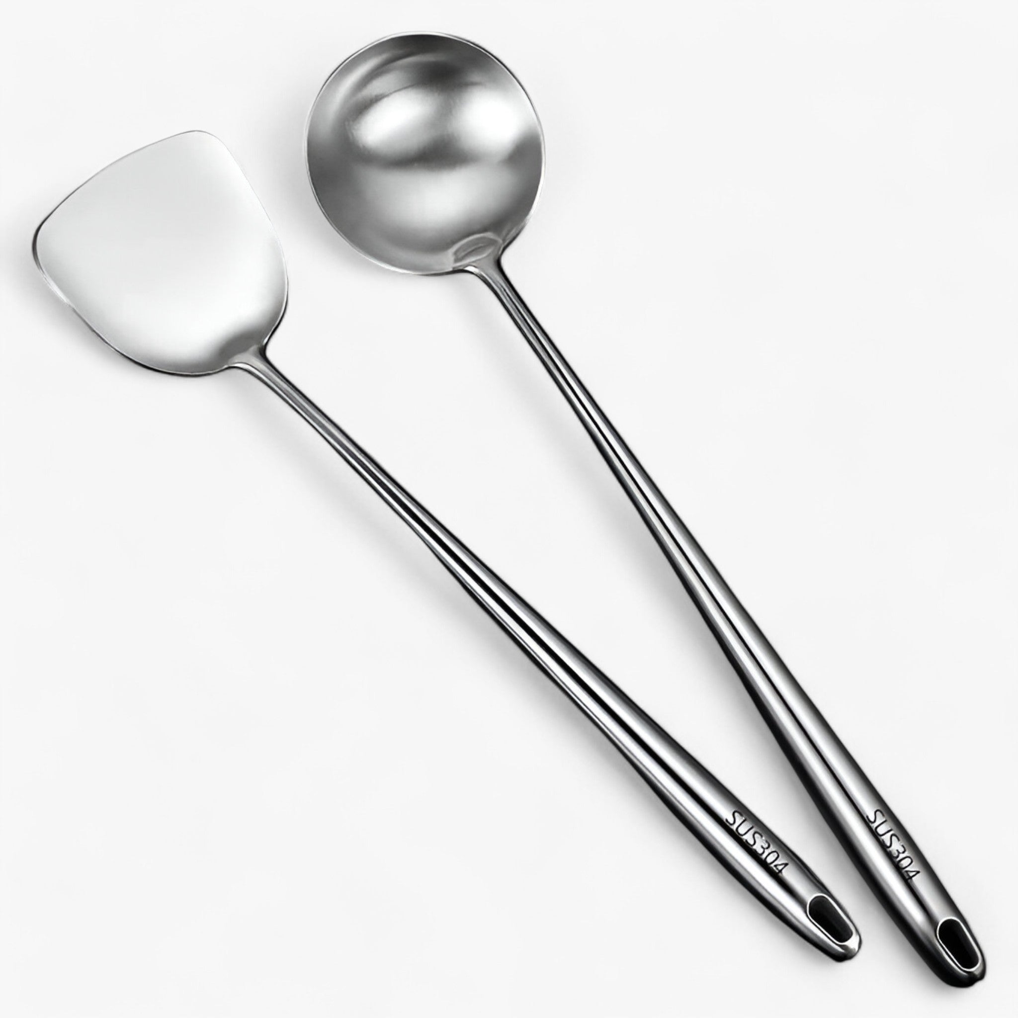 Pentole in acciaio inox | Pentole affidabili e versatili - Cucchiaio + Cucchiaio da minestra - Kitchen kitchen tools kitchen utensil - Concept Palermo