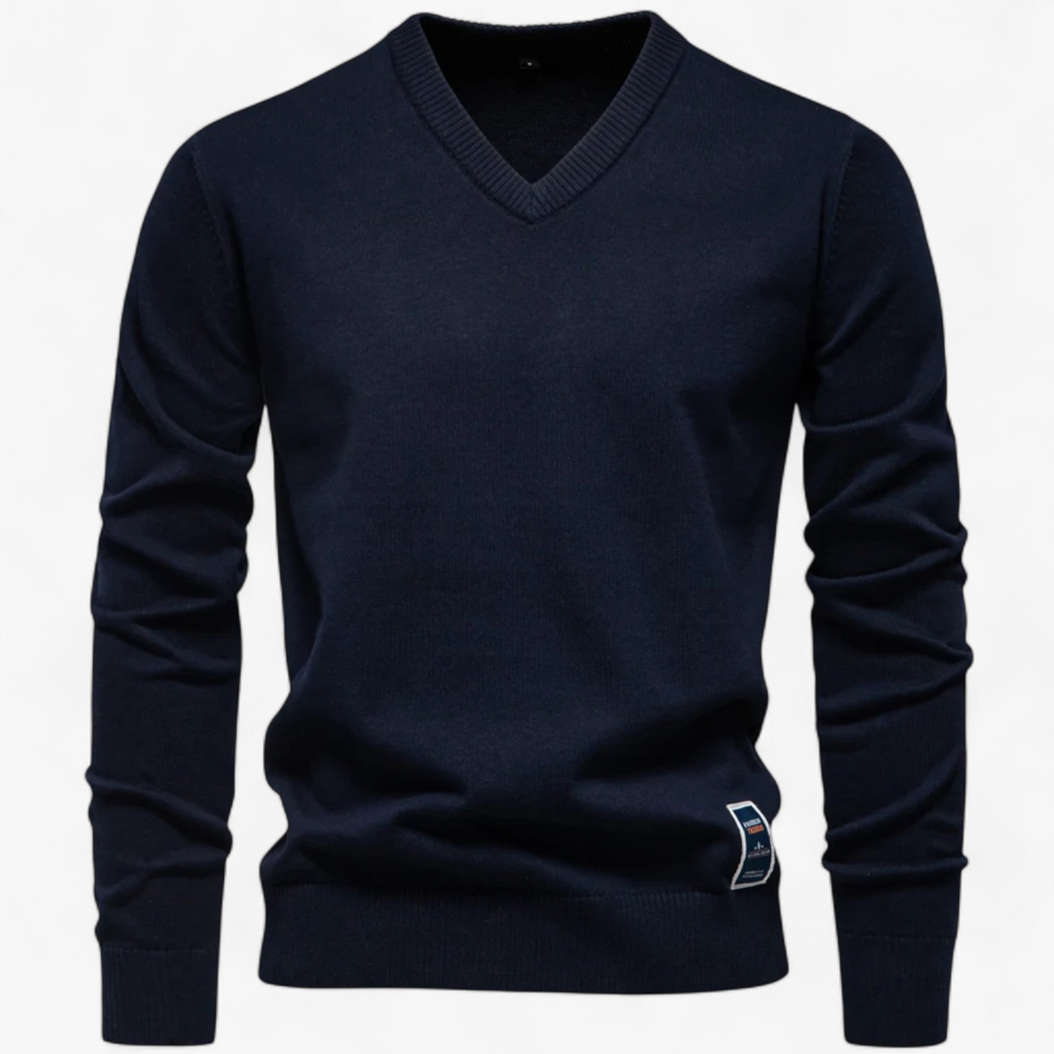 Marc | Maglione da Uomo con Scollo a V - Blu navy - Sweater - Concept Palermo