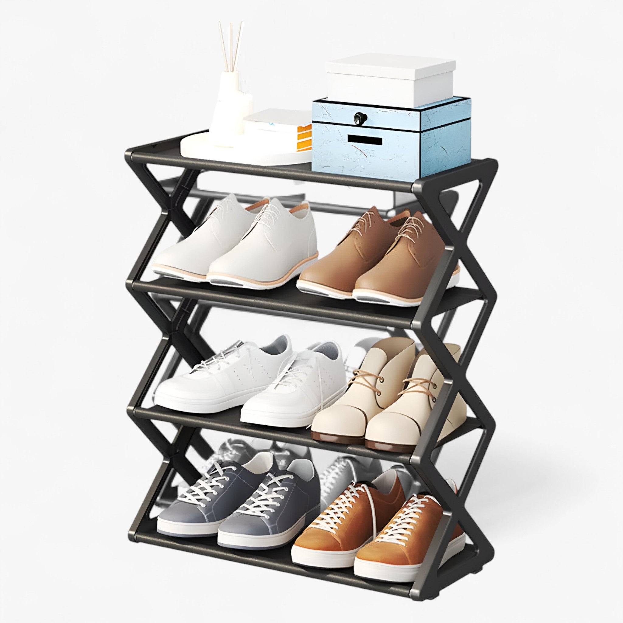 Minimalistisch schoenenrek | Ruimtebesparend - - bedroom closet Minimalist racks shoe organizers shoe rack shoe storage - Concept Palermo