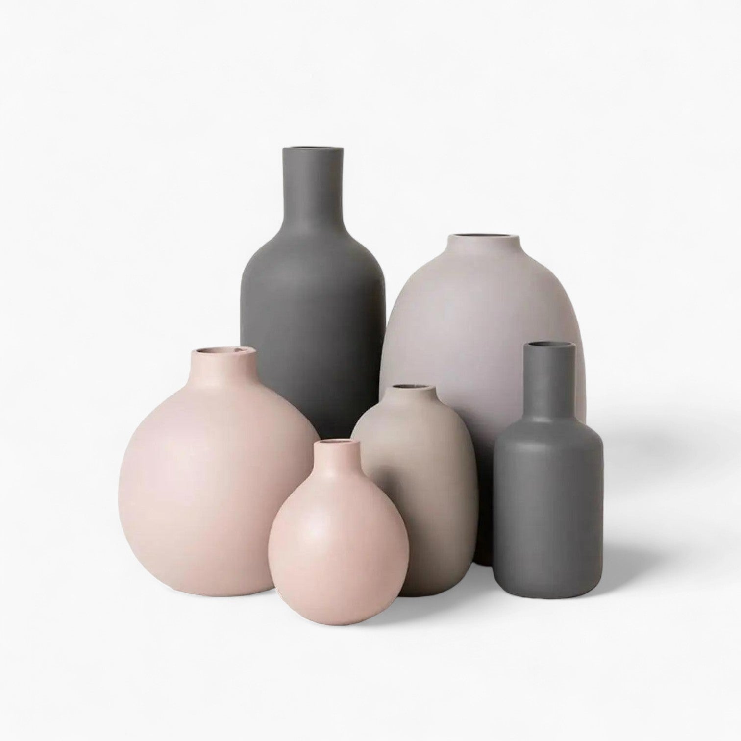 Collezione di Vasi in Ceramica Multi-Colore Elegante | Aggiorna la Tua Casa con un Design Minimalista Elegante - - Ceramics Decor Kitchen Vases - Concept Palermo