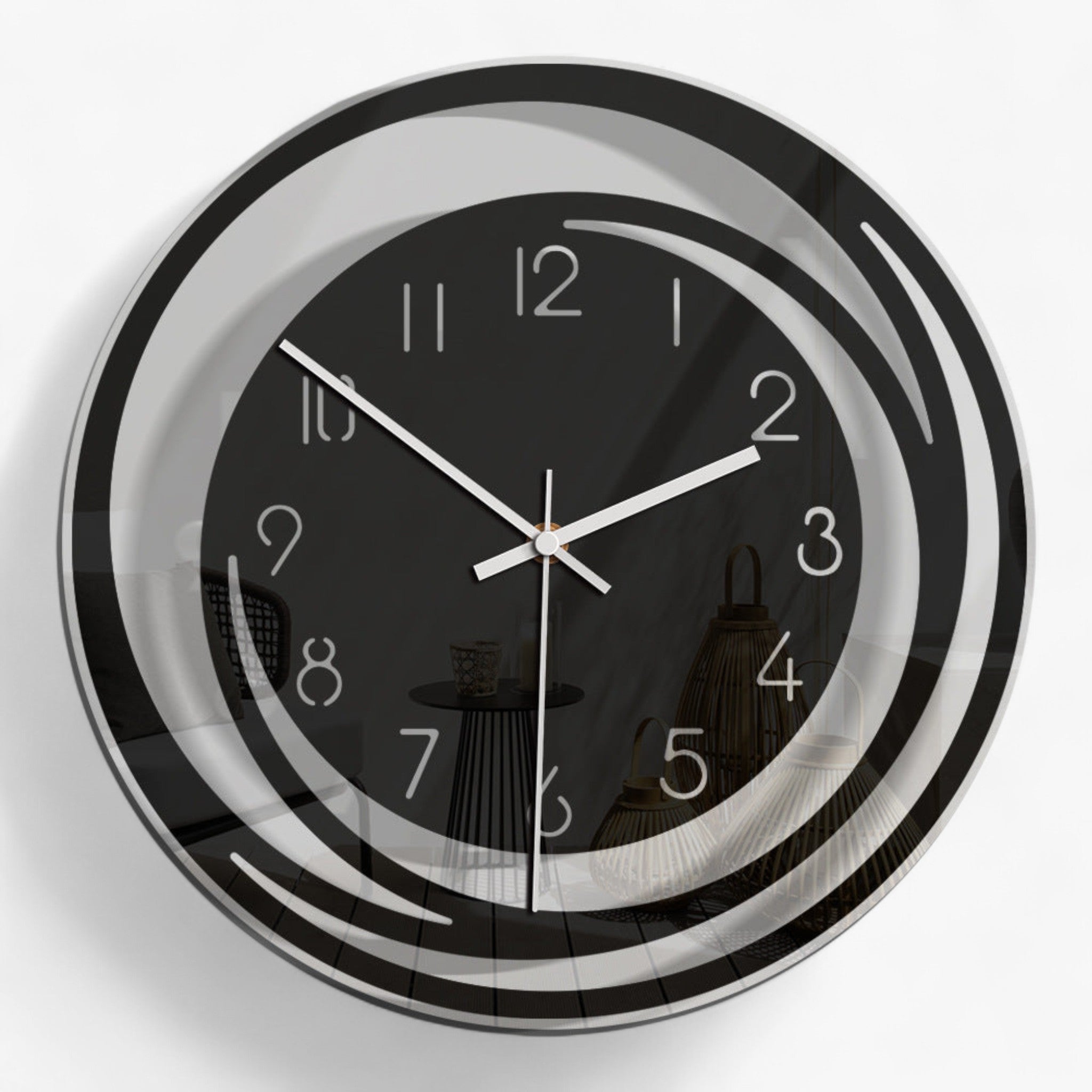 Arte da parete analogica | Orologio silenzioso: porta un silenzio sofisticato nel tuo spazio - Default - Wall Clock - Concept Palermo