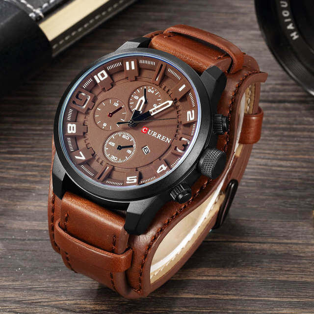 Orologio cronografo da uomo in pelle - - new_for_google_may Watches - Concept Palermo
