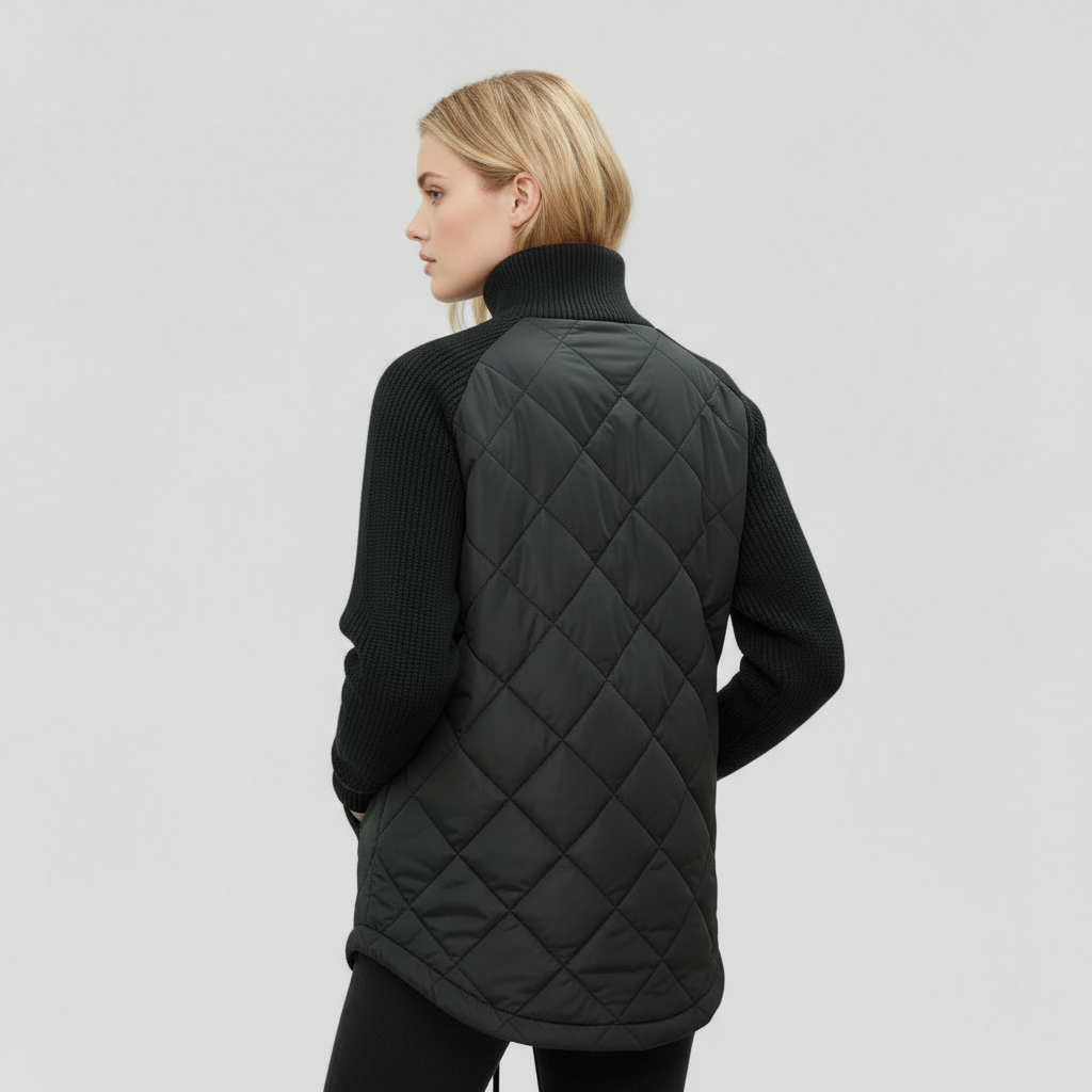 Yulia | Giacca Piumino Leggera da Donna - - abbigliamento donna giacca comoda giacca elegante giacca estiva donna giacca leggera giacca multifunzionale giacca patchwork giacca piumino outerwear femminile piumino donna - Concept Palermo