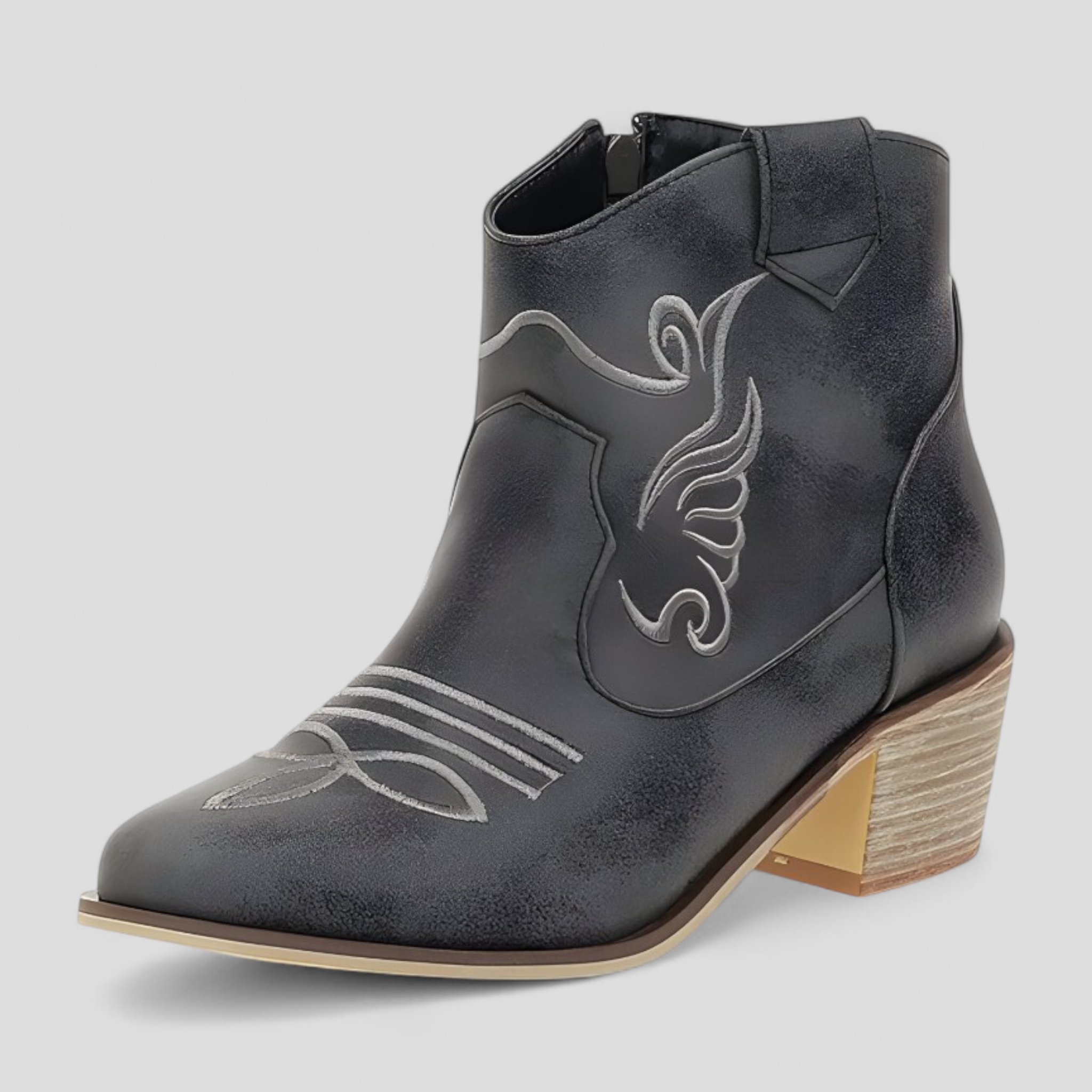 Isabel | Stivali da cowboy invernali a punta per le stagioni fredde - Nera - BOOTS Boots & Shoes - Concept Palermo