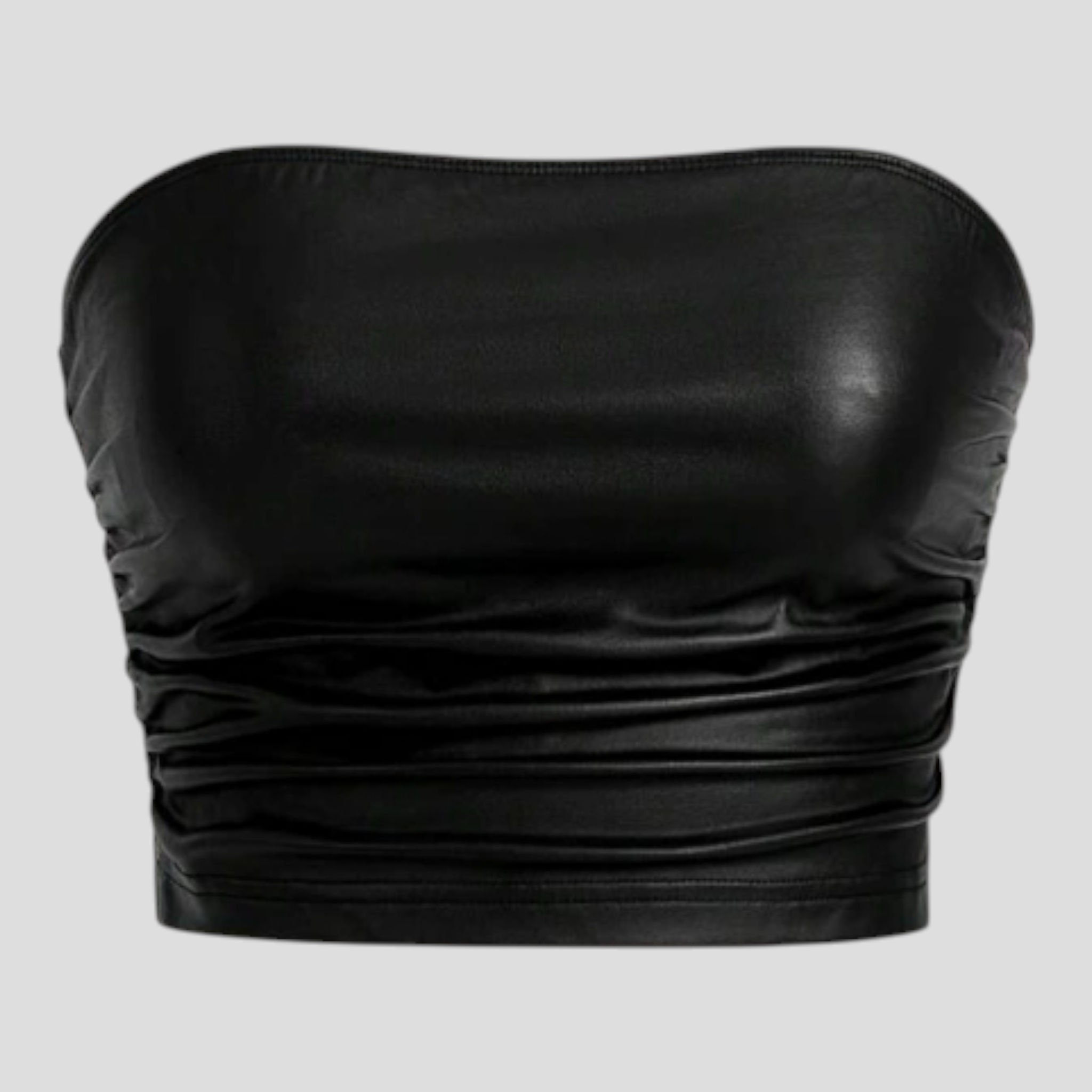 Top corto bustier dorato vintage senza spalline - Nero - crop top strapless crop top women tops - Concept Palermo