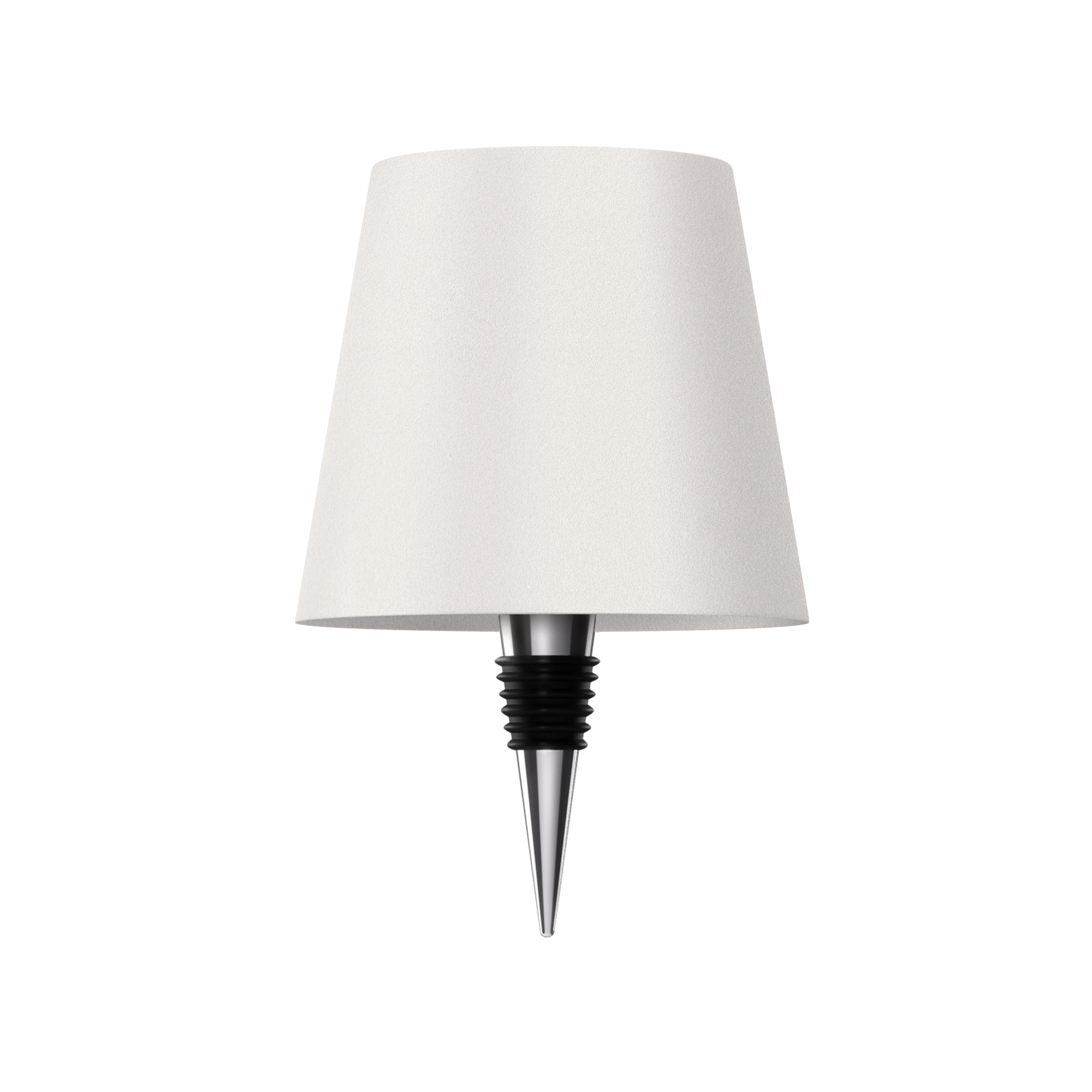 ARIA - Lampada Senza Fili a Forma di Bottiglia - Illuminazione Portatile e Elegante - Bianco - P2 - Concept Palermo