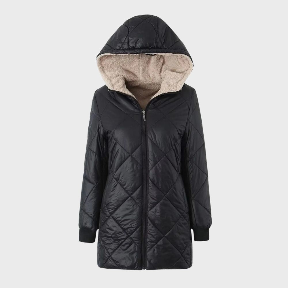 Elysia | Giacca invernale alla moda – Calore elegante per giorni freddi - Nero - google Jassen dames missnew reworded2 Winter jacket women women - Concept Palermo