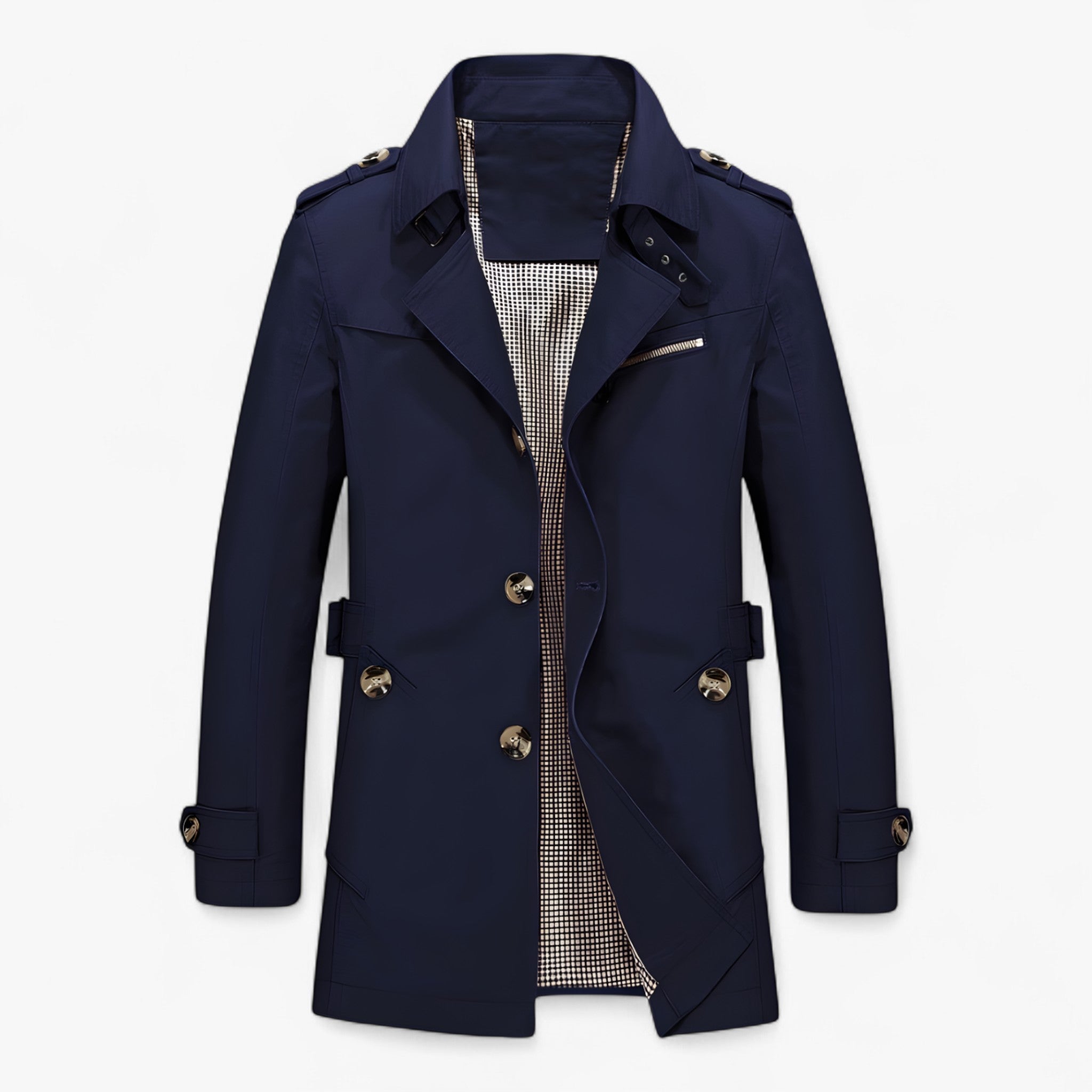 Jess | Cappotto in Cotone - Blu - coats jacket for men Jackets & Coats - Concept Palermo