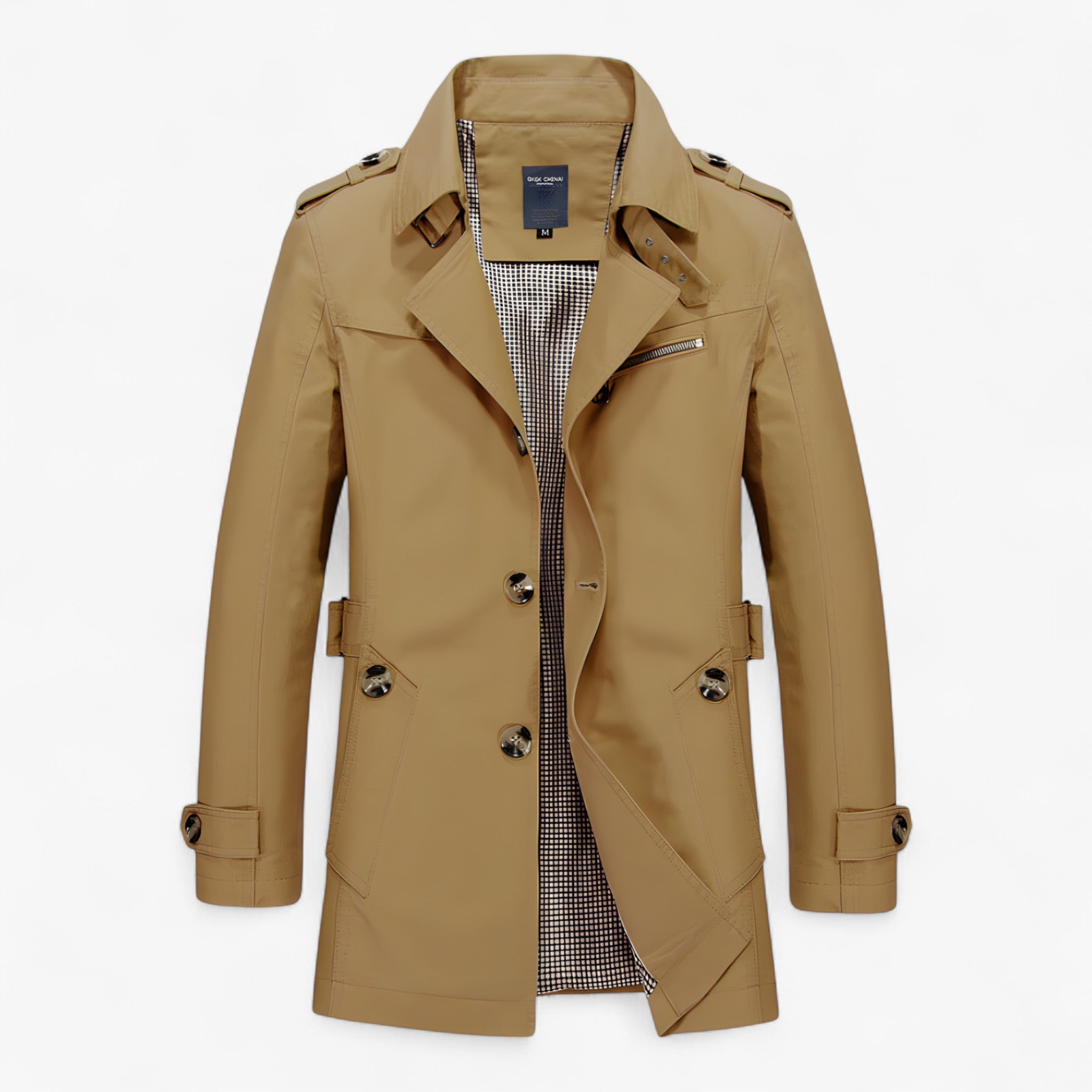 Jess | Cappotto in Cotone - Khaki scuro - coats jacket for men Jackets & Coats - Concept Palermo