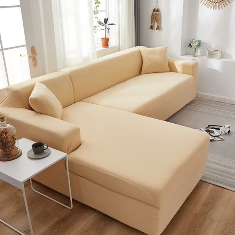 SofCove - Copridivano lavabile | prolunga la durata, idrorepellente, elastico - Beige - cover elastic band Sofa Sofa cover Washable cover - Concept Palermo