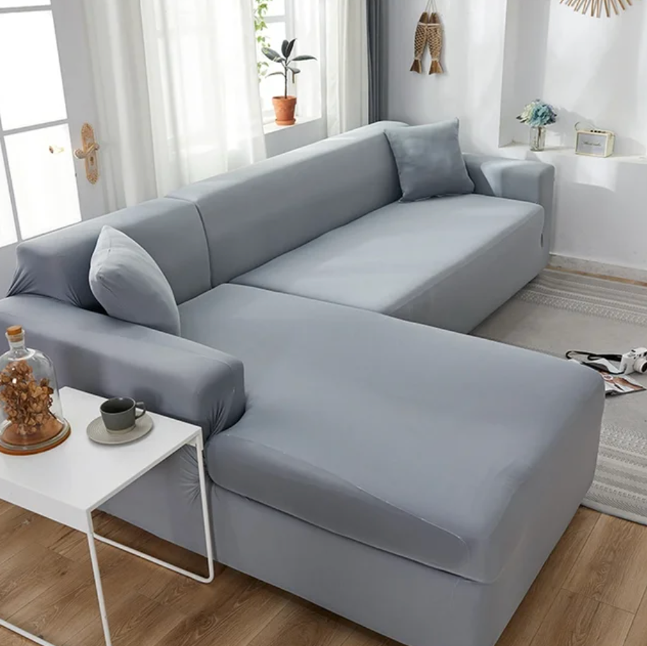 SofCove - Copridivano lavabile | prolunga la durata, idrorepellente, elastico - Grigio chiaro - cover elastic band Sofa Sofa cover Washable cover - Concept Palermo