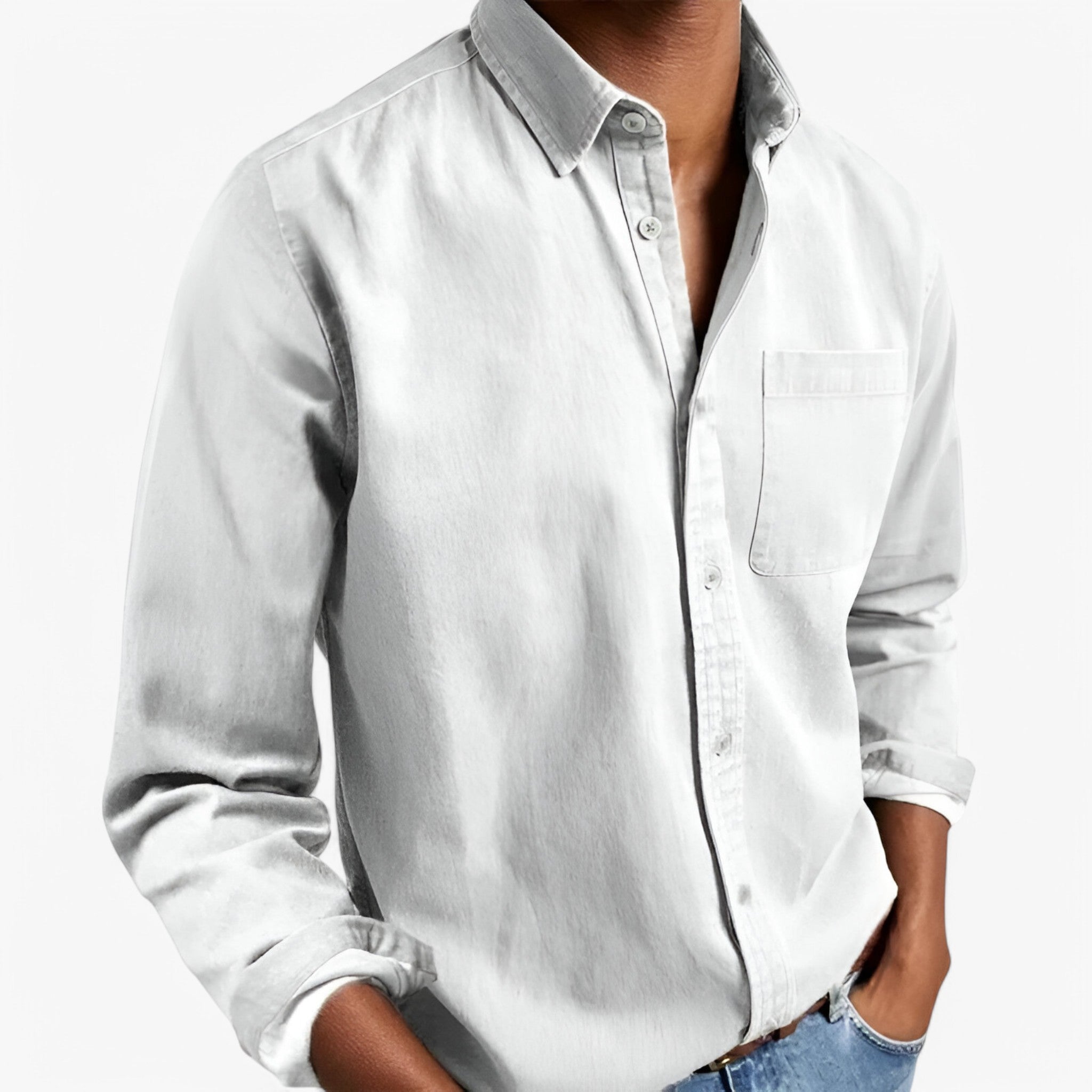 Rafael | Camicia Cargo - Elegante e resistente - Bianco - - Concept Palermo