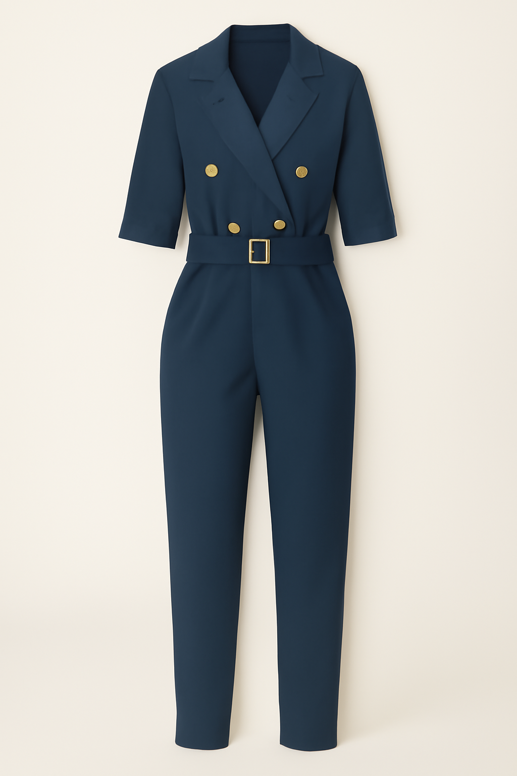 Livia | Tuta su misura con dettagli eleganti - Blauw - 12/28/2024 Summer/Jumpsuit - Concept Palermo