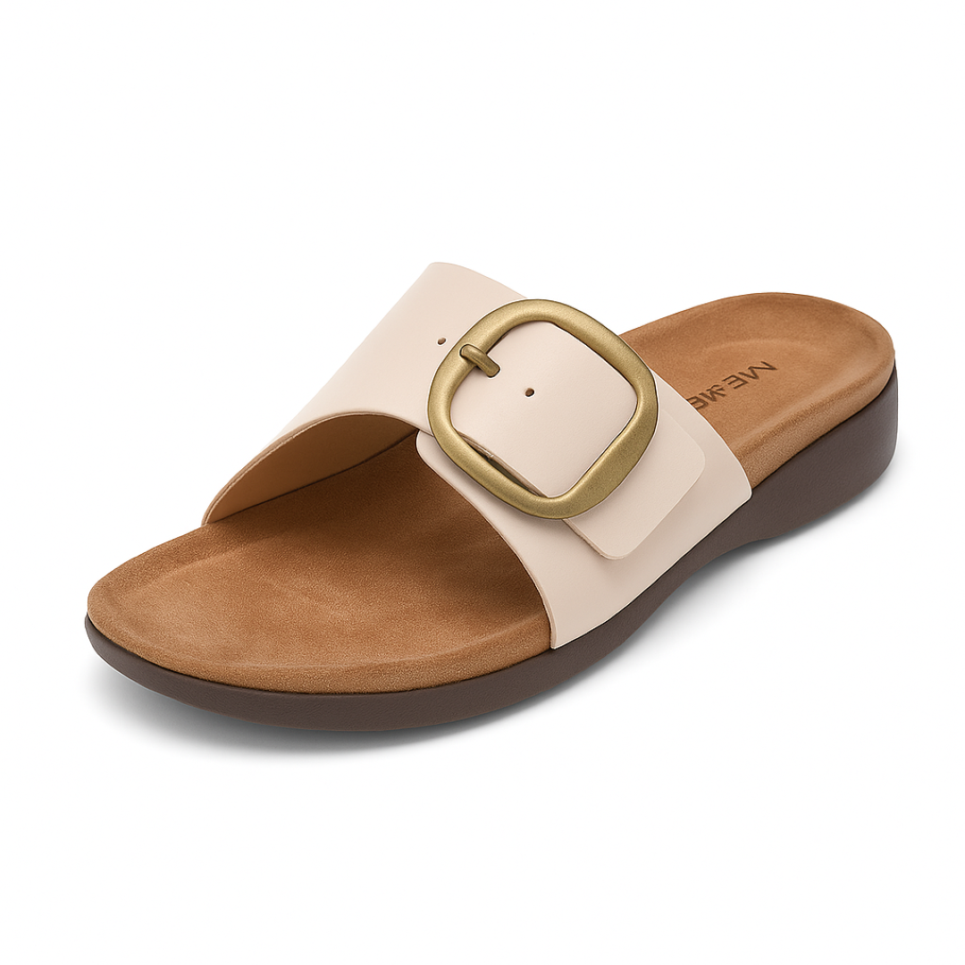 Avia | Sandali con fibbia opaca – Eleganza naturale a ogni passo - Beige - Accessoires Dames Sandalen Schoenen - Concept Palermo