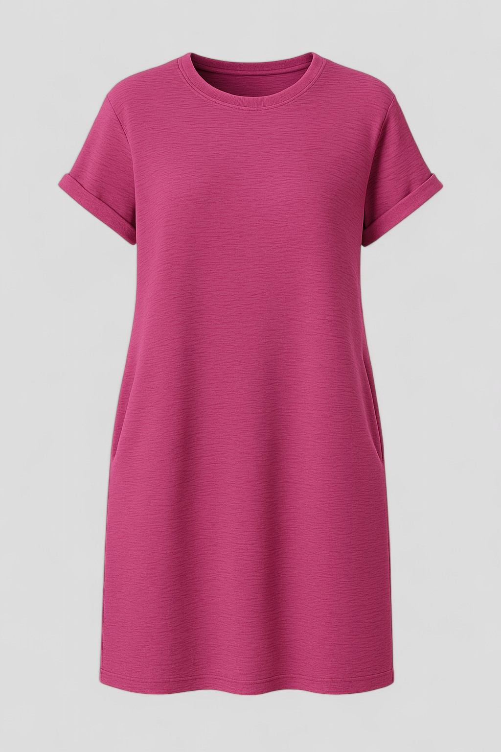 Siena | Abito Elegante Donna con Tasche e Collo Rotondo - Rosa - abbigliamento donna abito con tasche abito elegante abito versatile design confortevole fashion 2025 look casual maniche corte robe chic stile raffinato - Concept Palermo