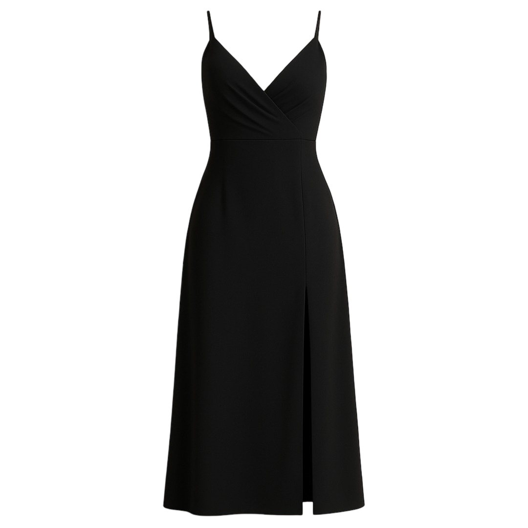 Felicity | Abito lungo in raso dove l'eleganza incontra il glamour moderno - Nera - Dresses female dress Maxi Dresses - Concept Palermo
