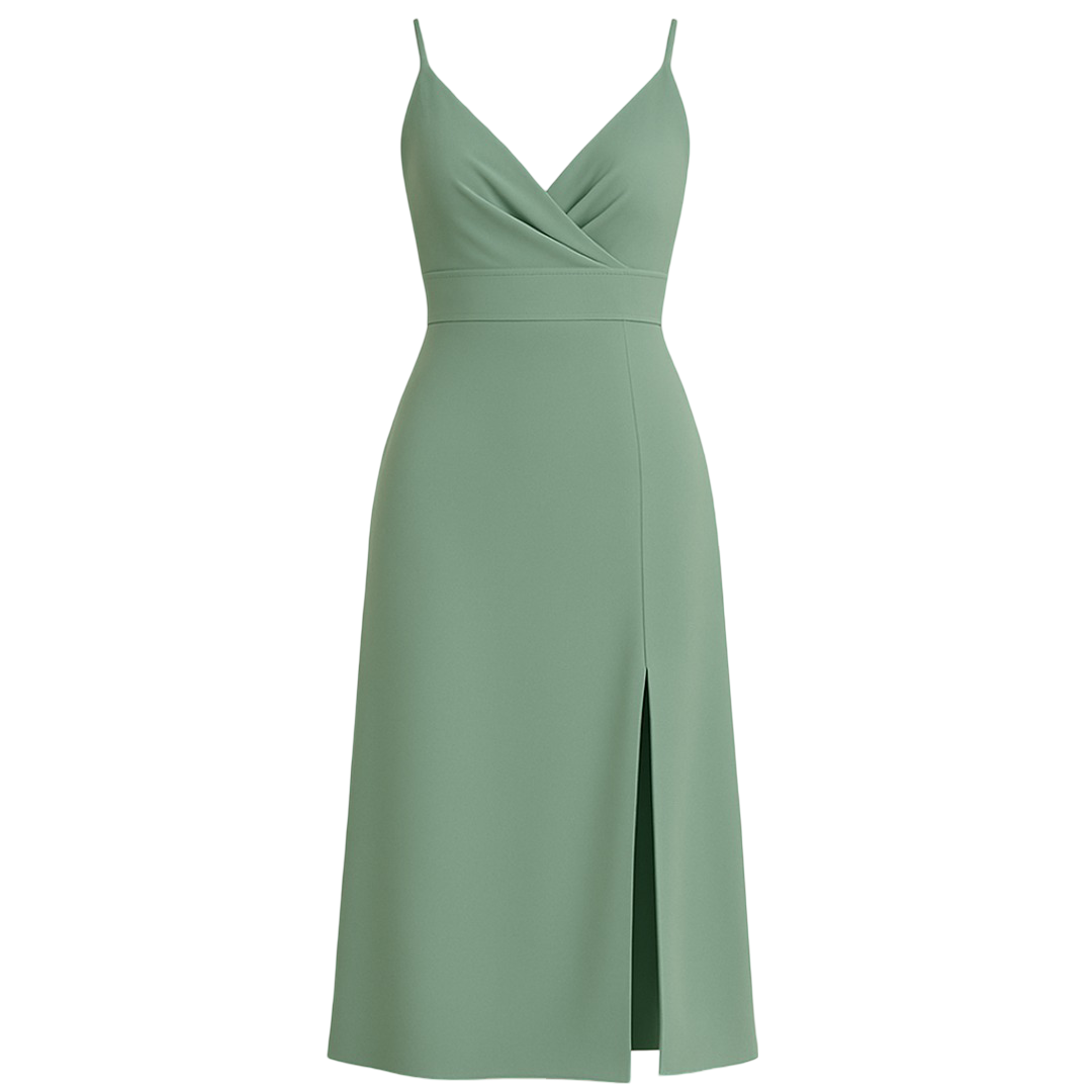 Felicity | Abito lungo in raso dove l'eleganza incontra il glamour moderno - Verde - Dresses female dress Maxi Dresses - Concept Palermo