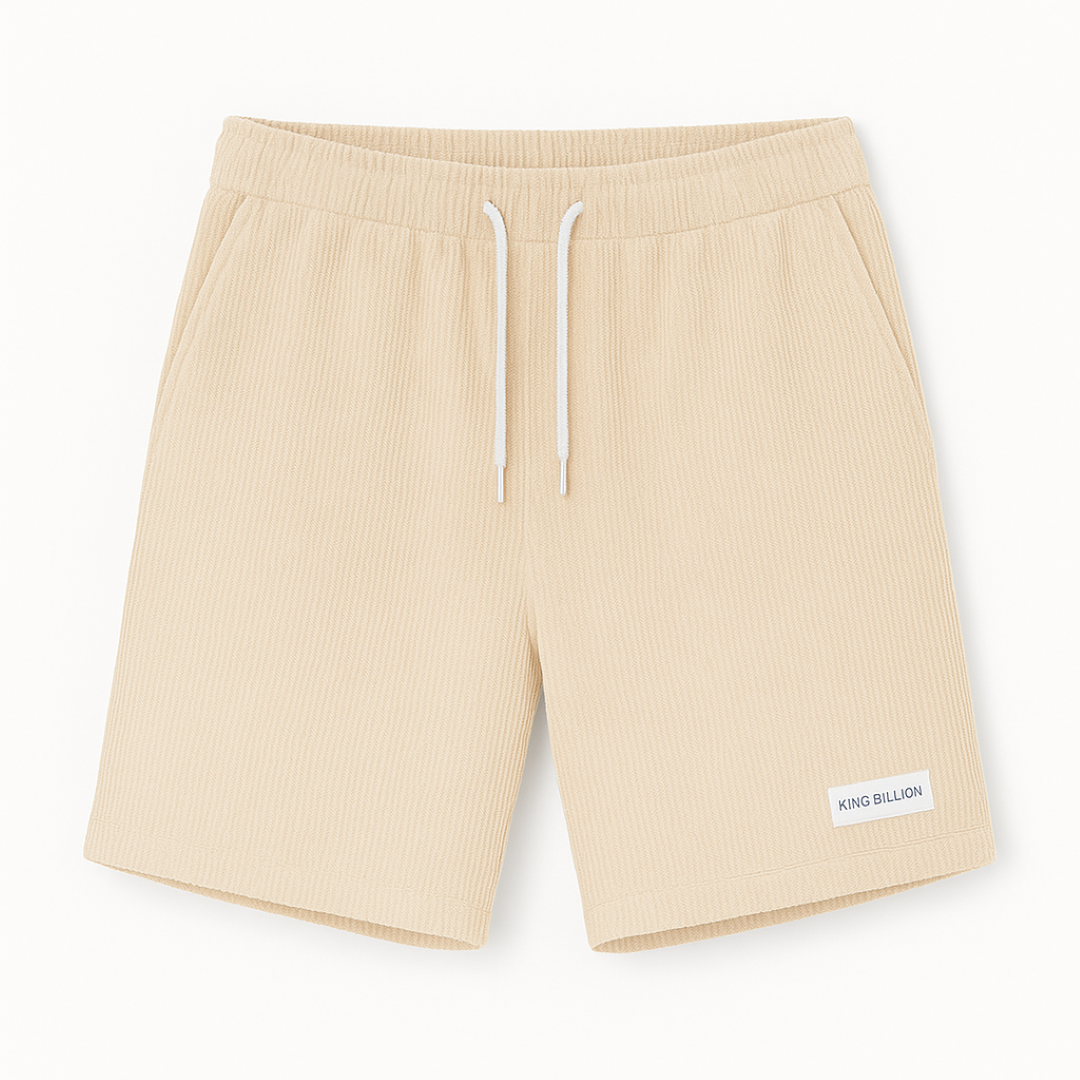 Soren | Pantaloncini in velluto a coste – Stile robusto, vestibilità comoda - Beige - short shorts for men - Concept Palermo