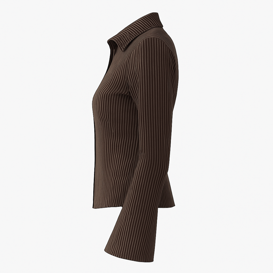 Katia | Camicetta aderente a righe con maniche svasate - - Bestsellers Blouse Dames Kleding - Concept Palermo