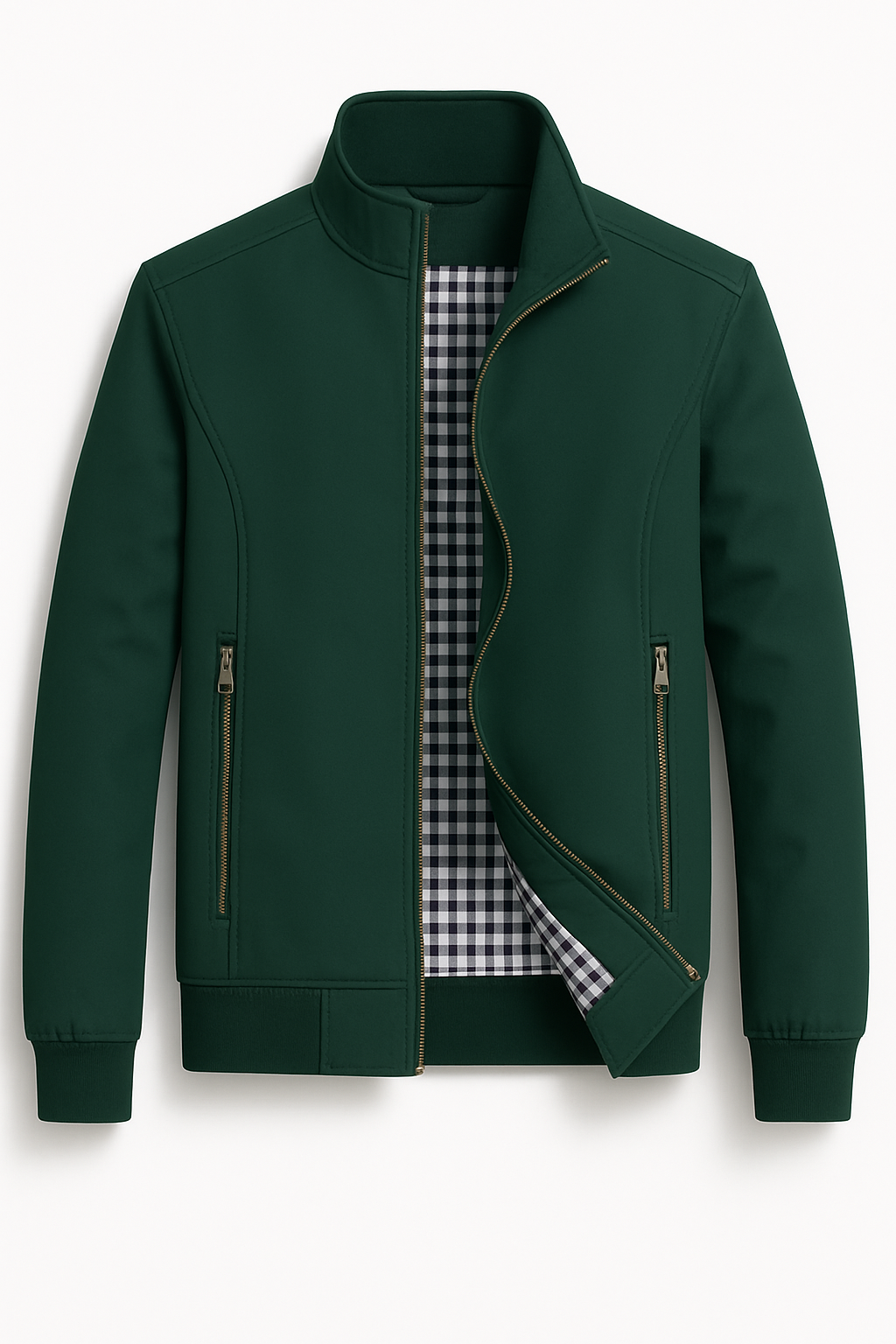 Gabriel | Giacca con zip da uomo – Look urbano elegante - Verde - Zomer - Concept Palermo