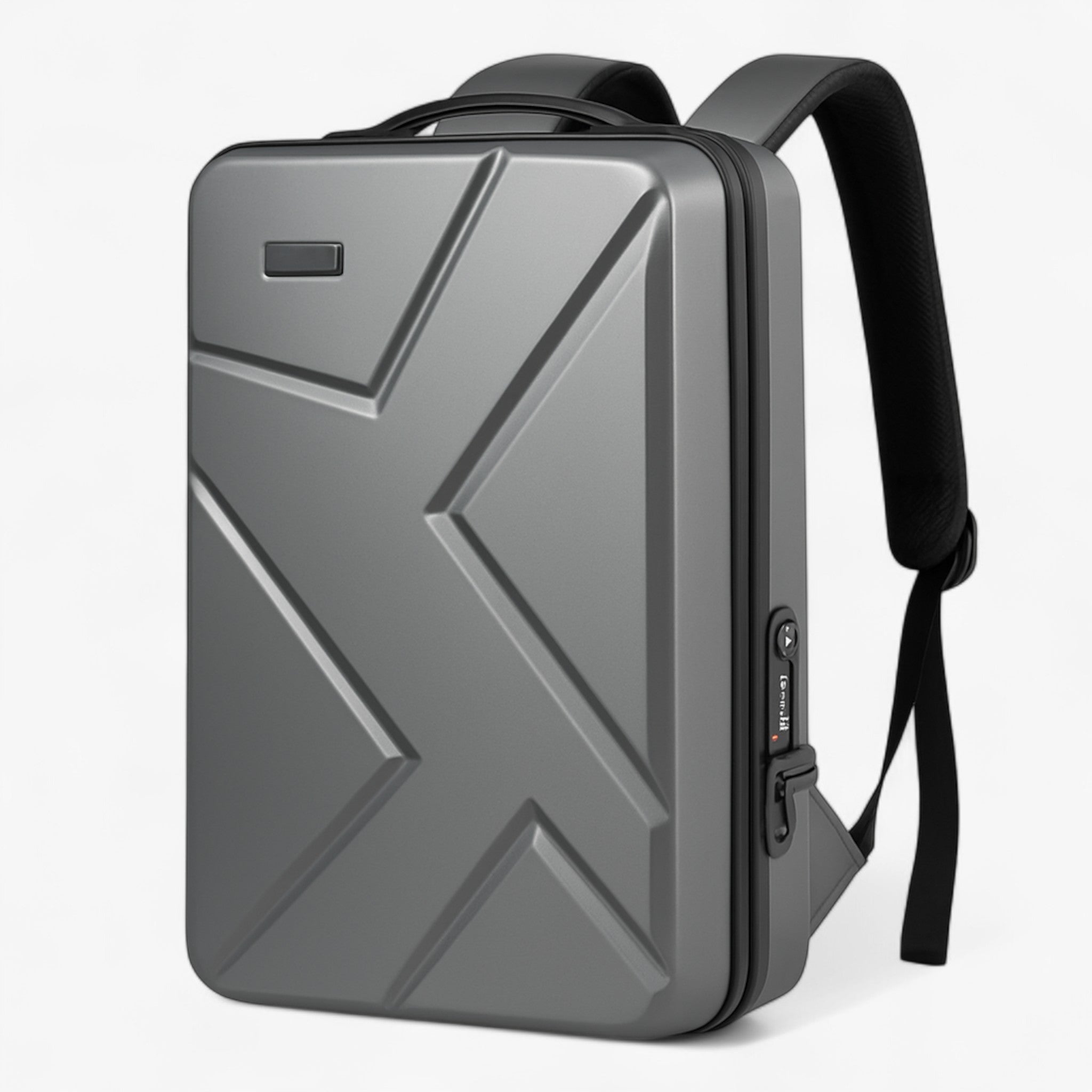 Gabi | Zaino rigido multifunzionale con porta USB - Grigio - Backpacks - Concept Palermo