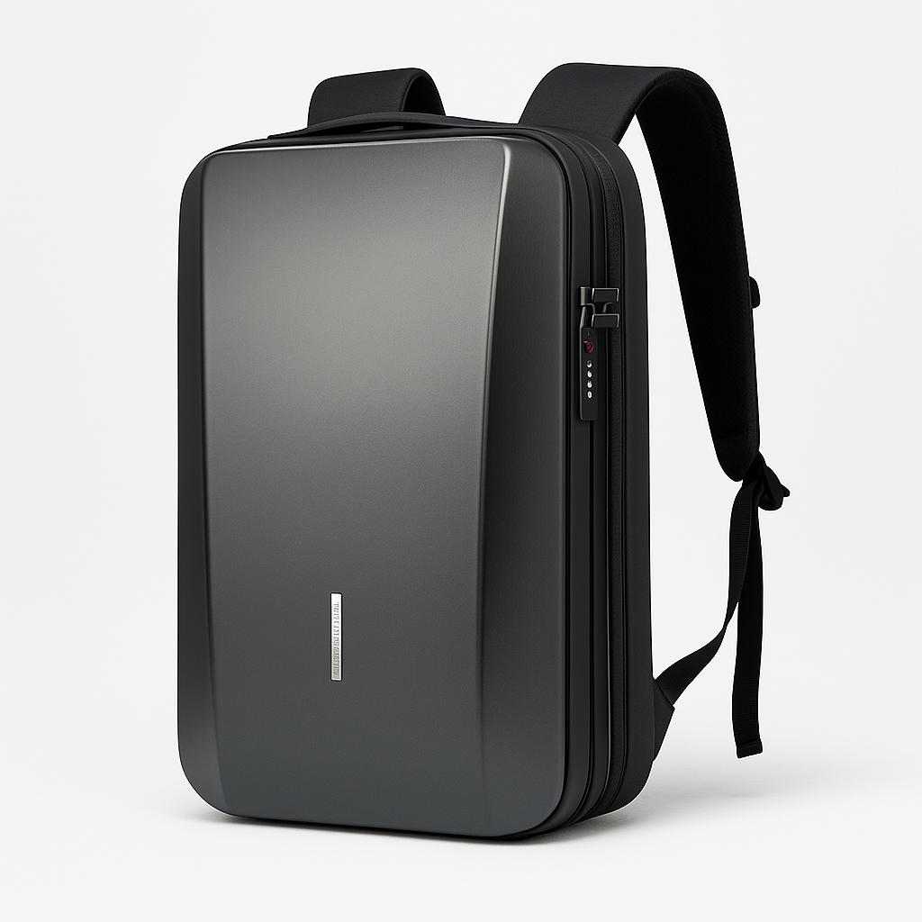 Renzo | Zaino antifurto in ABS con lucchetto integrato - Grigio - Backpacks - Concept Palermo