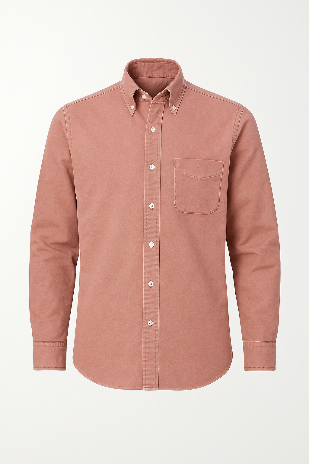 Ronald | Camicia classica in cotone a maniche lunghe – Stile senza tempo in diversi colori - Rosa - men's polo men's polo shirt Shirts und Polos - Concept Palermo