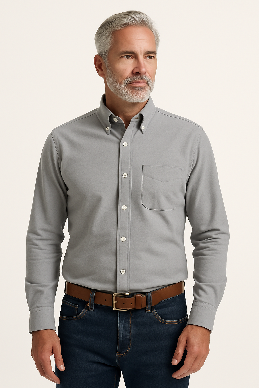 Ronald | Camicia classica in cotone a maniche lunghe – Stile senza tempo in diversi colori - - men's polo men's polo shirt Shirts und Polos - Concept Palermo