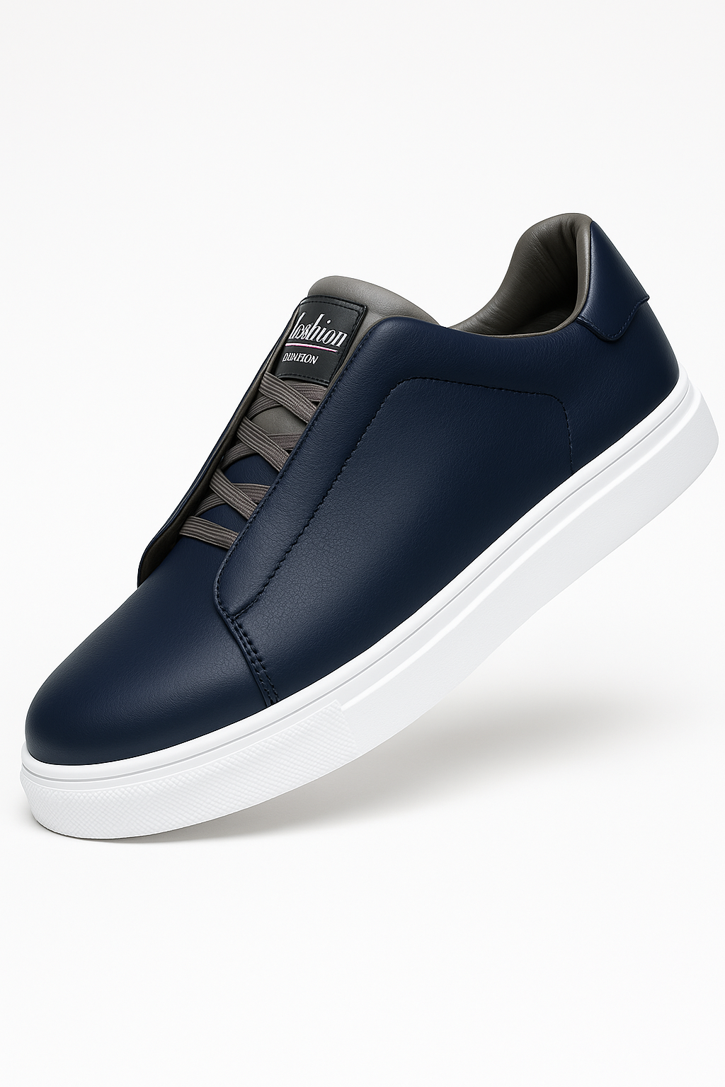 Vonni | Sneaker Uomo Slip-On con Elastici – Eleganza Minimal in 3 Colori - Blu - Men's Shoes Shoes men - Concept Palermo