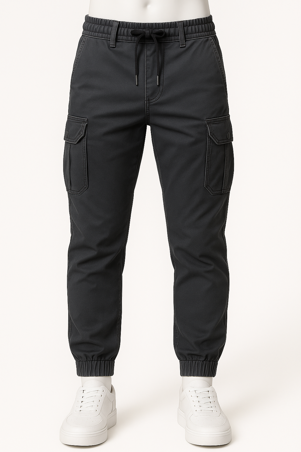 Raven | Pantaloni Jogger Cargo Uomo – Comfort Tattico con Stile Urbano - grigio scuro - Men Casual & Sports Pants New Arrival - Concept Palermo